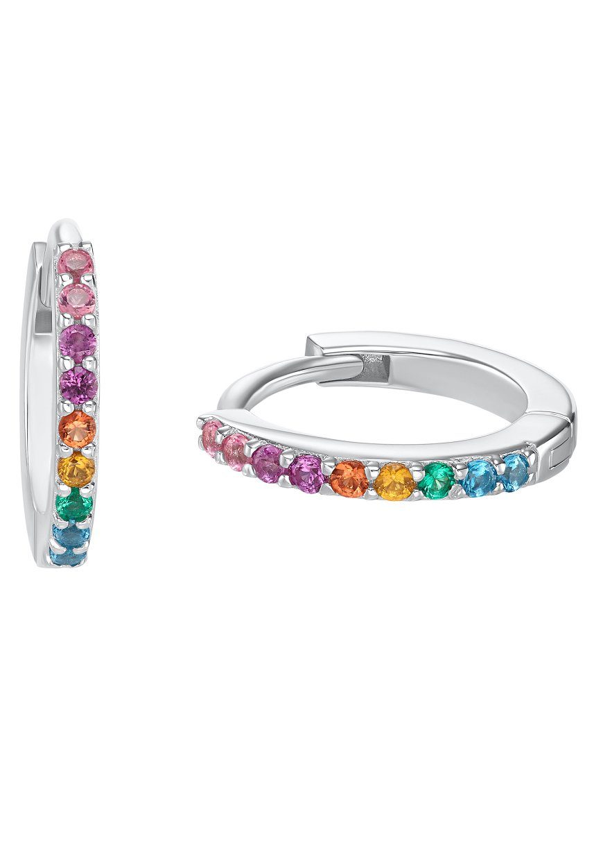 s.Oliver Junior Paar Серьги-кольца, mit Zirkonia (synth)