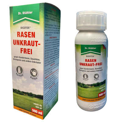 Dr. Stähler Unkrautbekämpfungsmittel 500 ml Dicotex Rasen Unkrautfrei Rasen Unkraut Ex, 500 ml