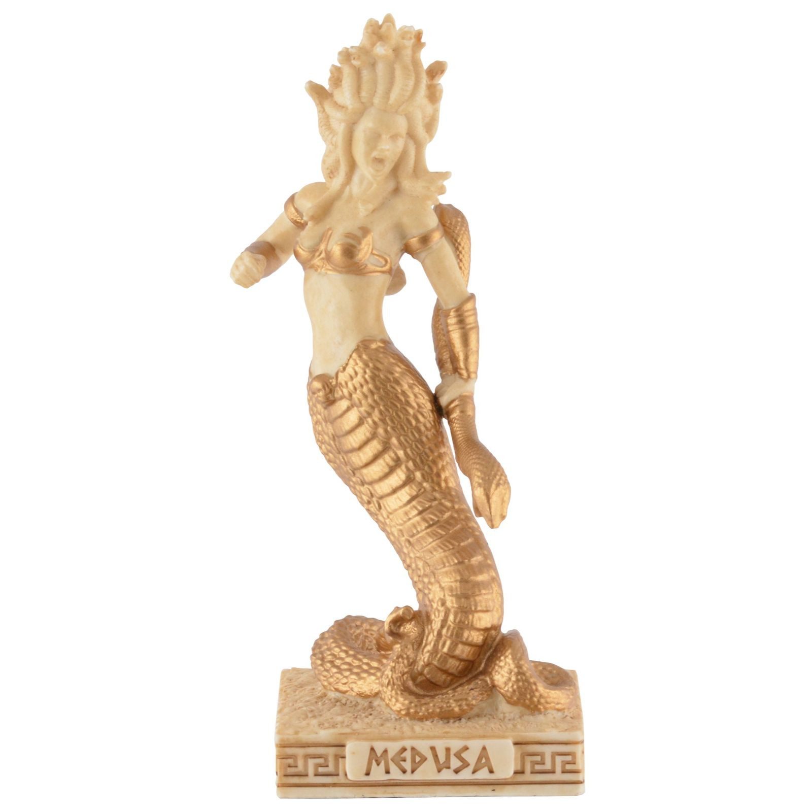 Vogler Dekofigur Veronese Miniatur Figur Medusa eine Gorgone mit Schlangenunterleib