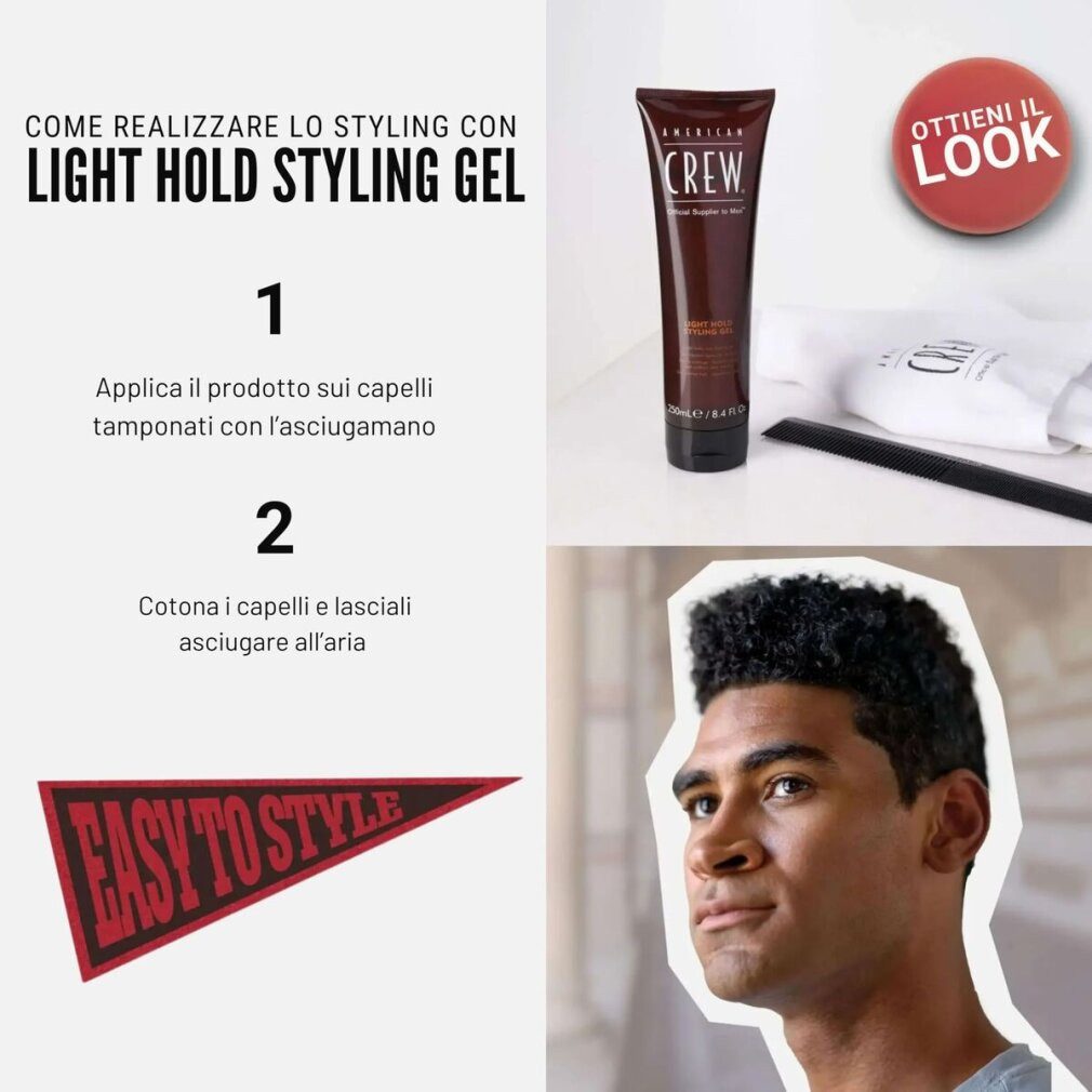 American Crew Haarpflege-Set LIGHT HOLD Stylinggel