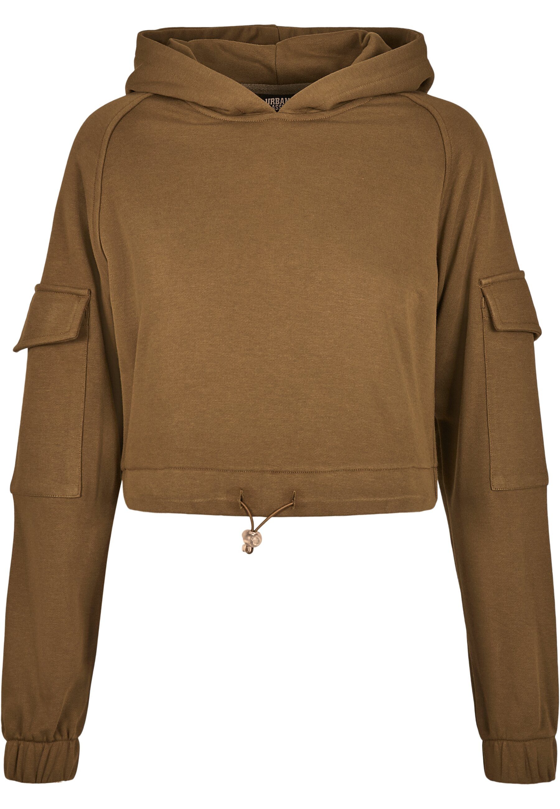 Kapuzenpullover Urban Classics Damen Ladies Short Worker Hoody