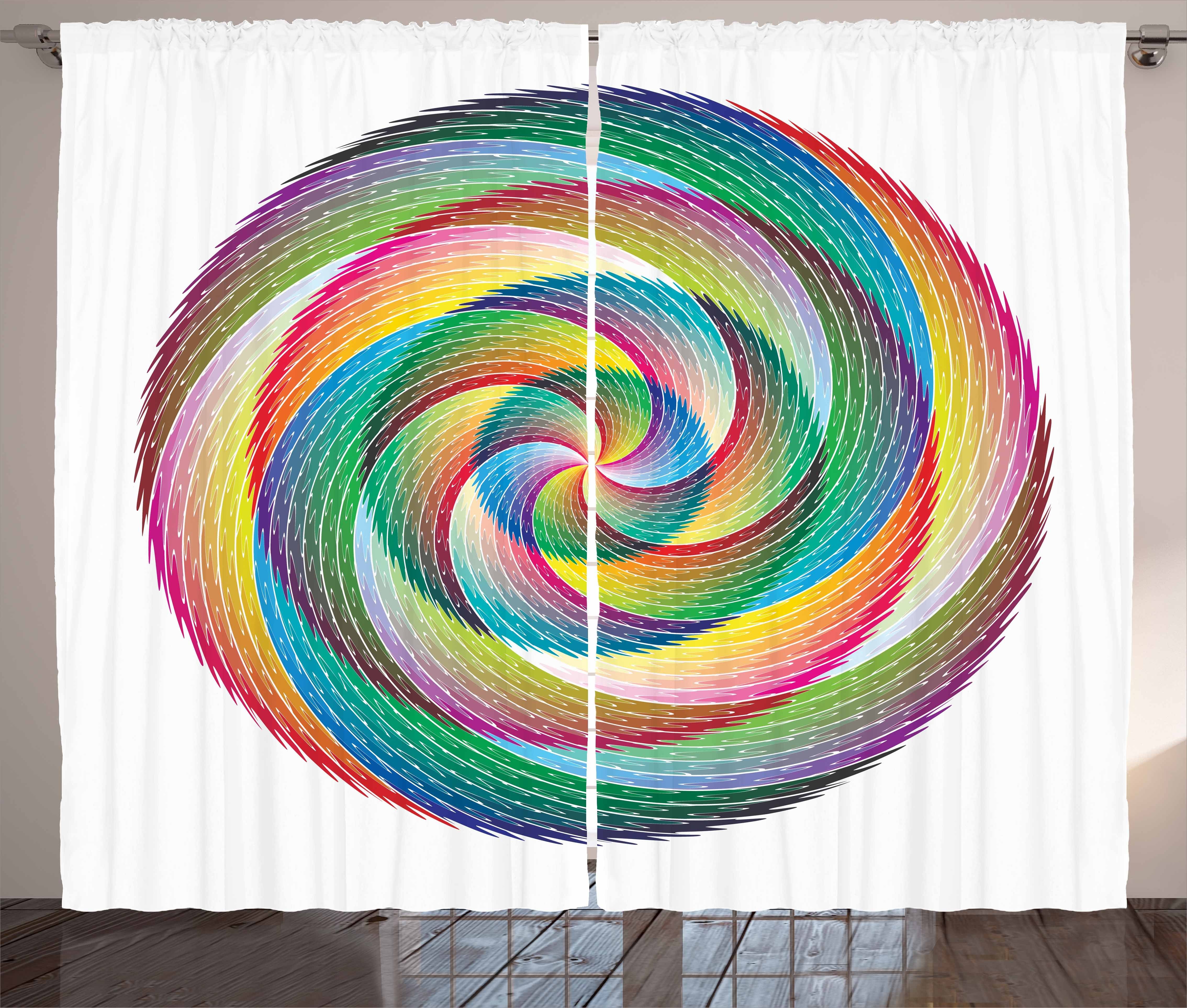 Regenbogen Schlafzimmer Kräuselband Abakuhaus, und Schlaufen Rosette Vorhang Spiral mit Haken, Muster Gardine