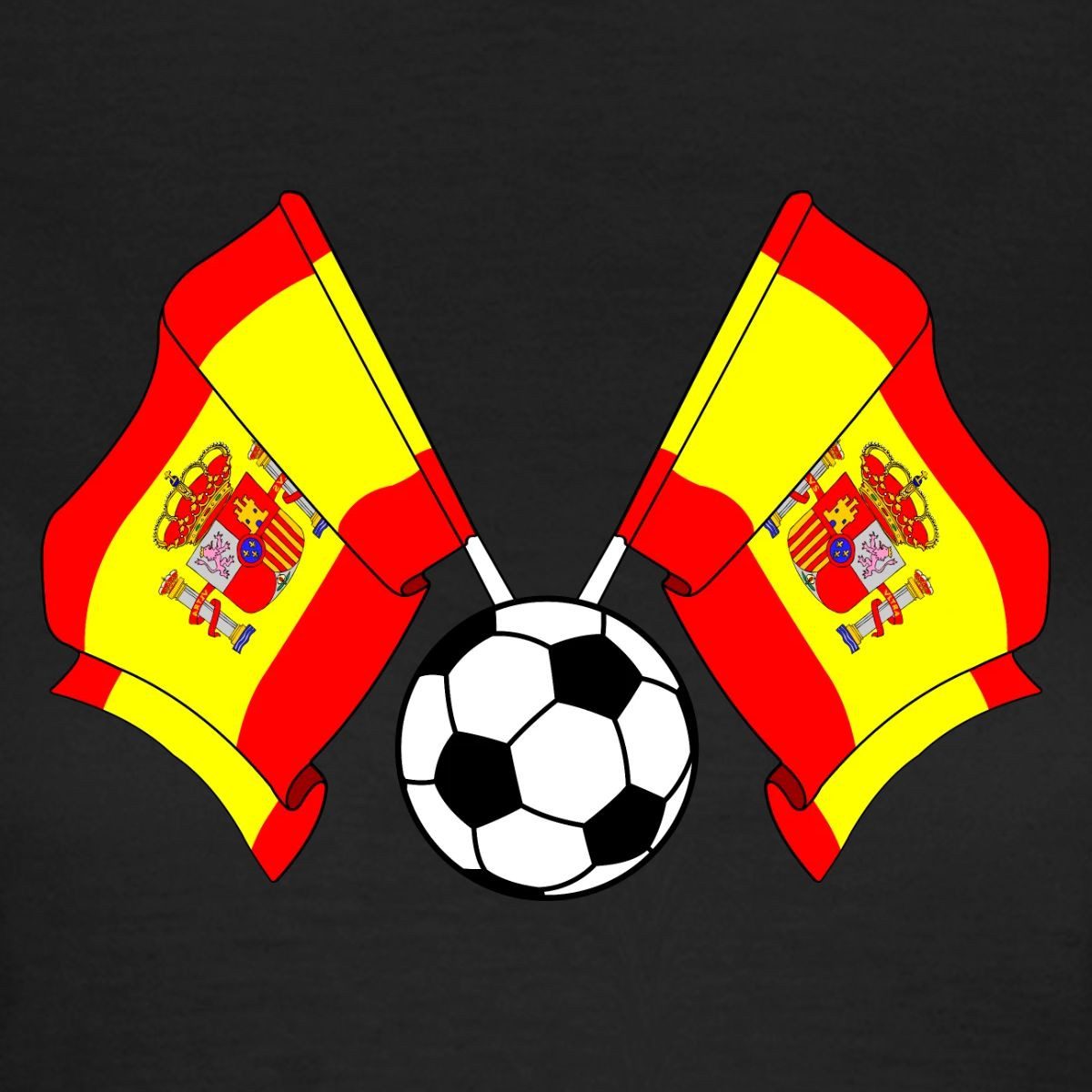 Spreadshirt T-Shirt Spanien Flaggen, Spanien Fußball Frauen T-Shirt (1-tlg) Slim Fit, fällt klein aus