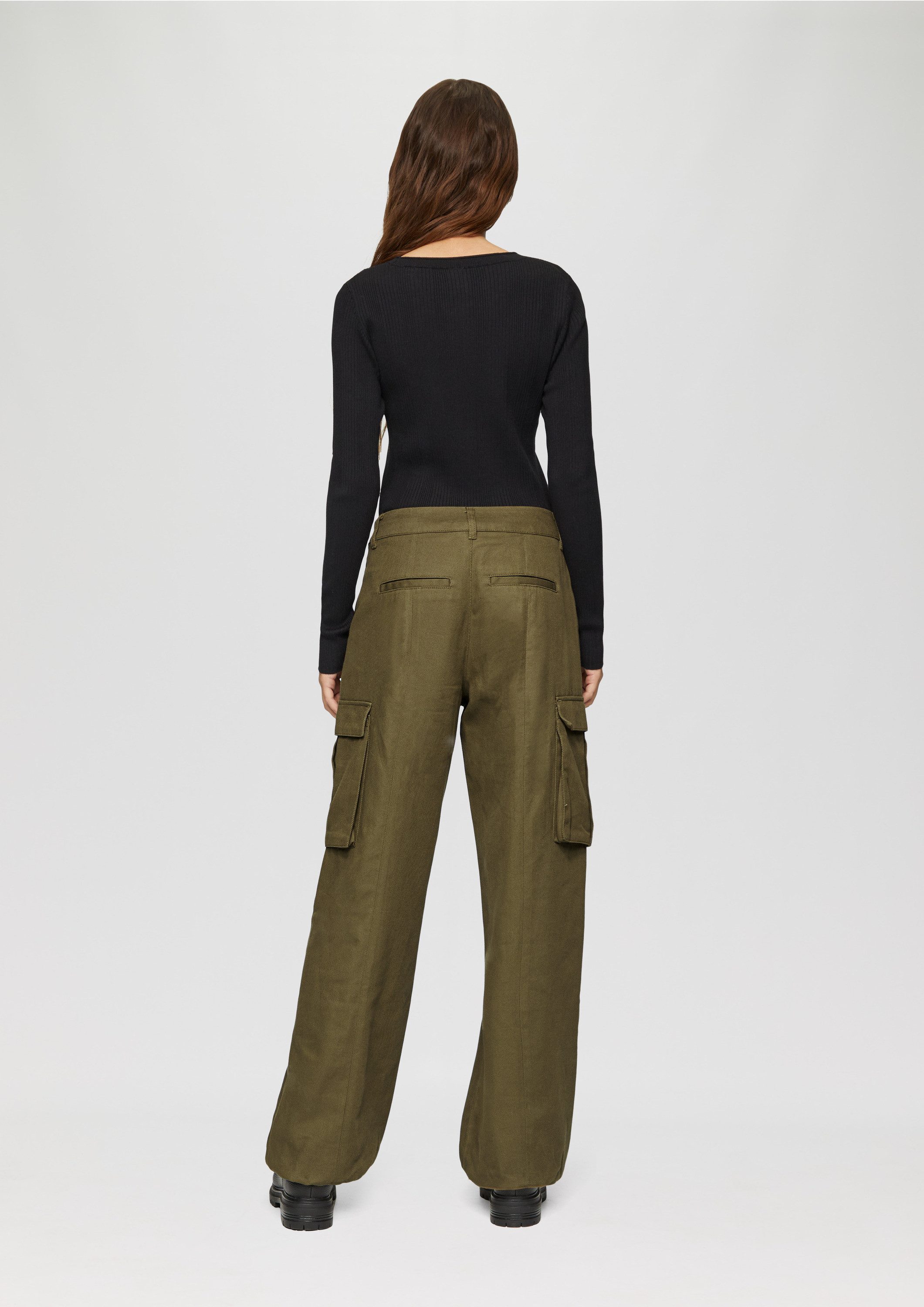 QS Chinos Hose Cargo-Hose aus Twill