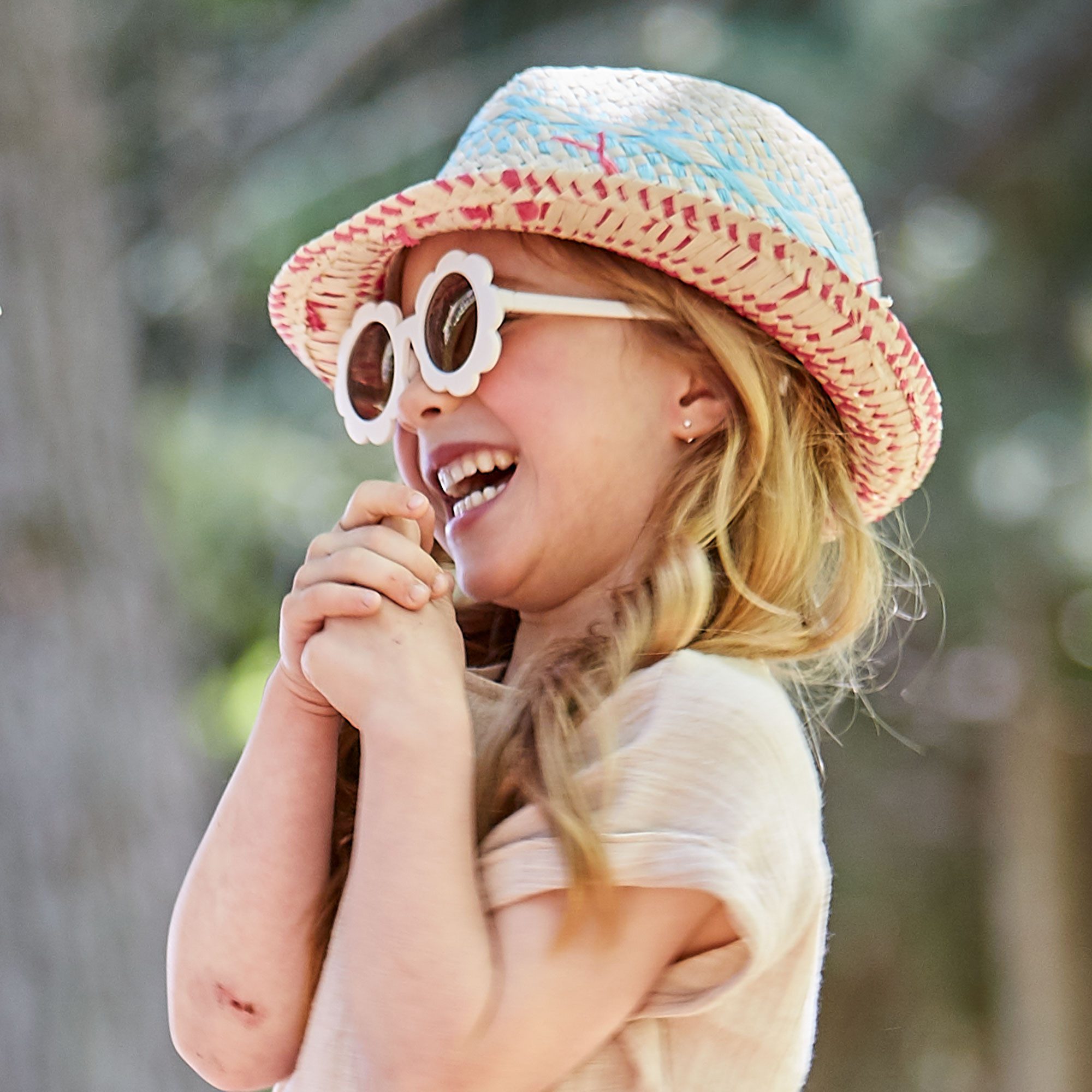 MAXIMO Sonnenbrille (2-St) weiß, Blume, polarisiert, BPA-frei, Girls