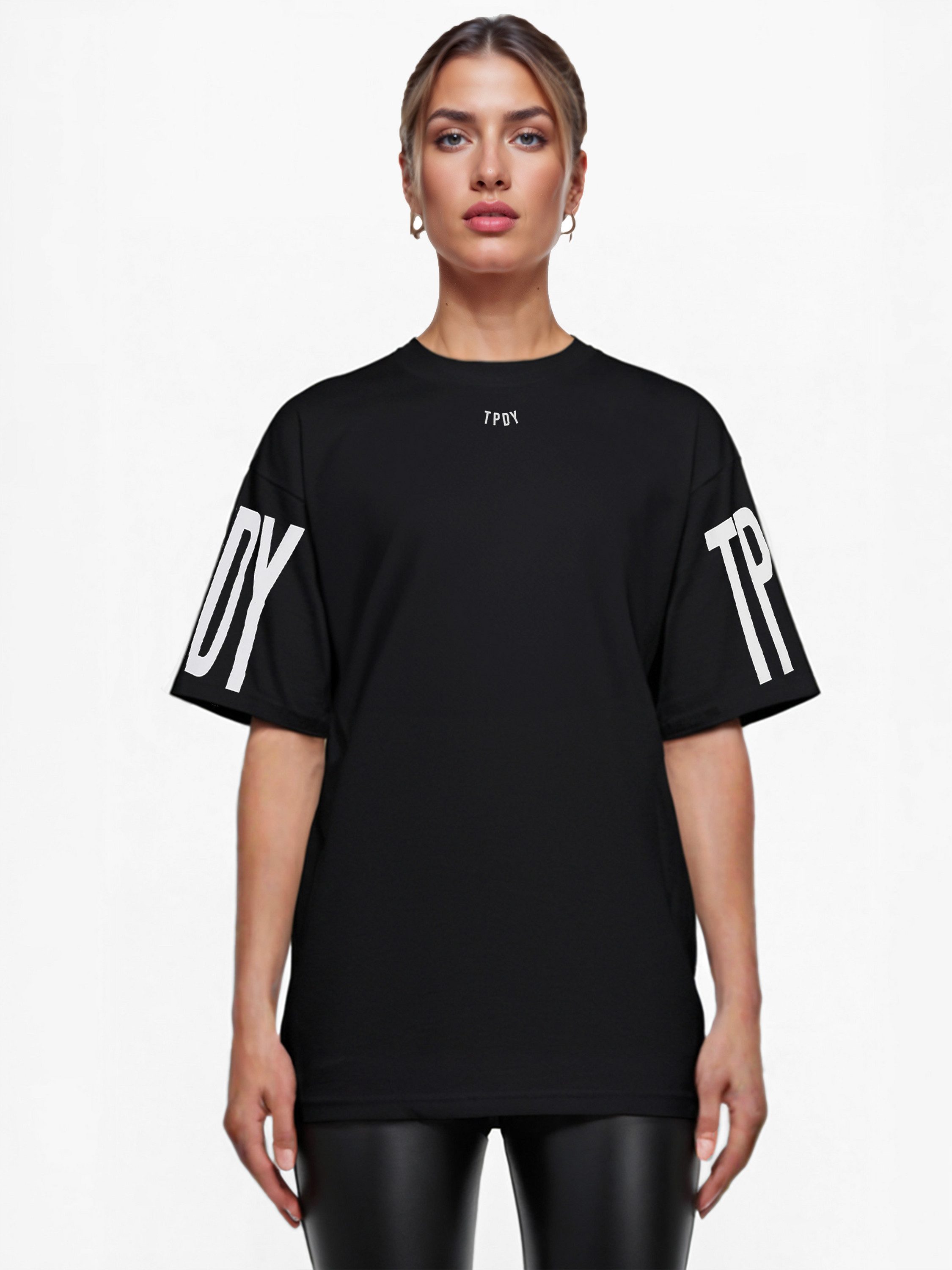 trueprodigy Oversize-Shirt Viktor F Logoprint Rundhals günstig online kaufen