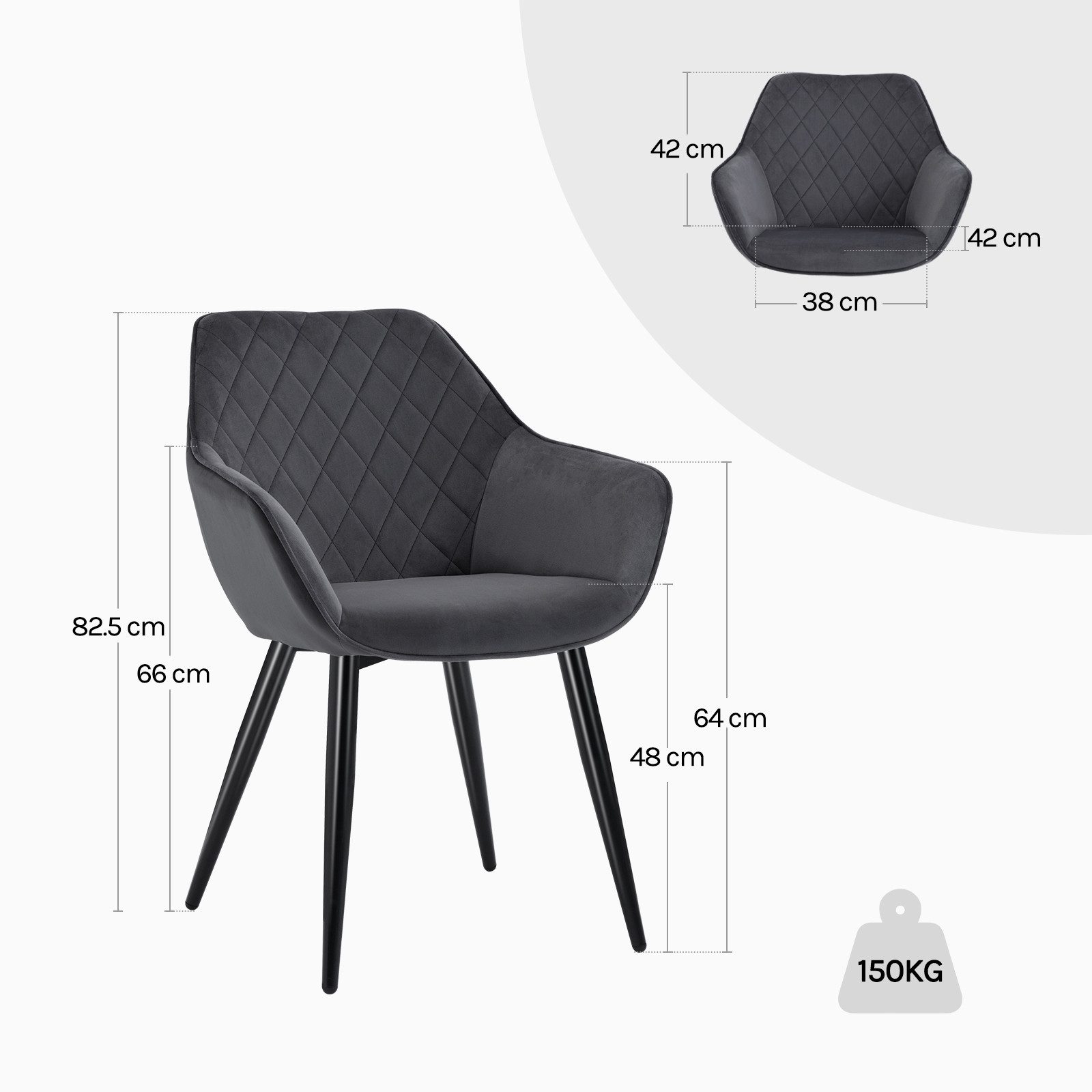 Woltu Esszimmerstuhl (4 St), Design Stuhl, günstig online kaufen