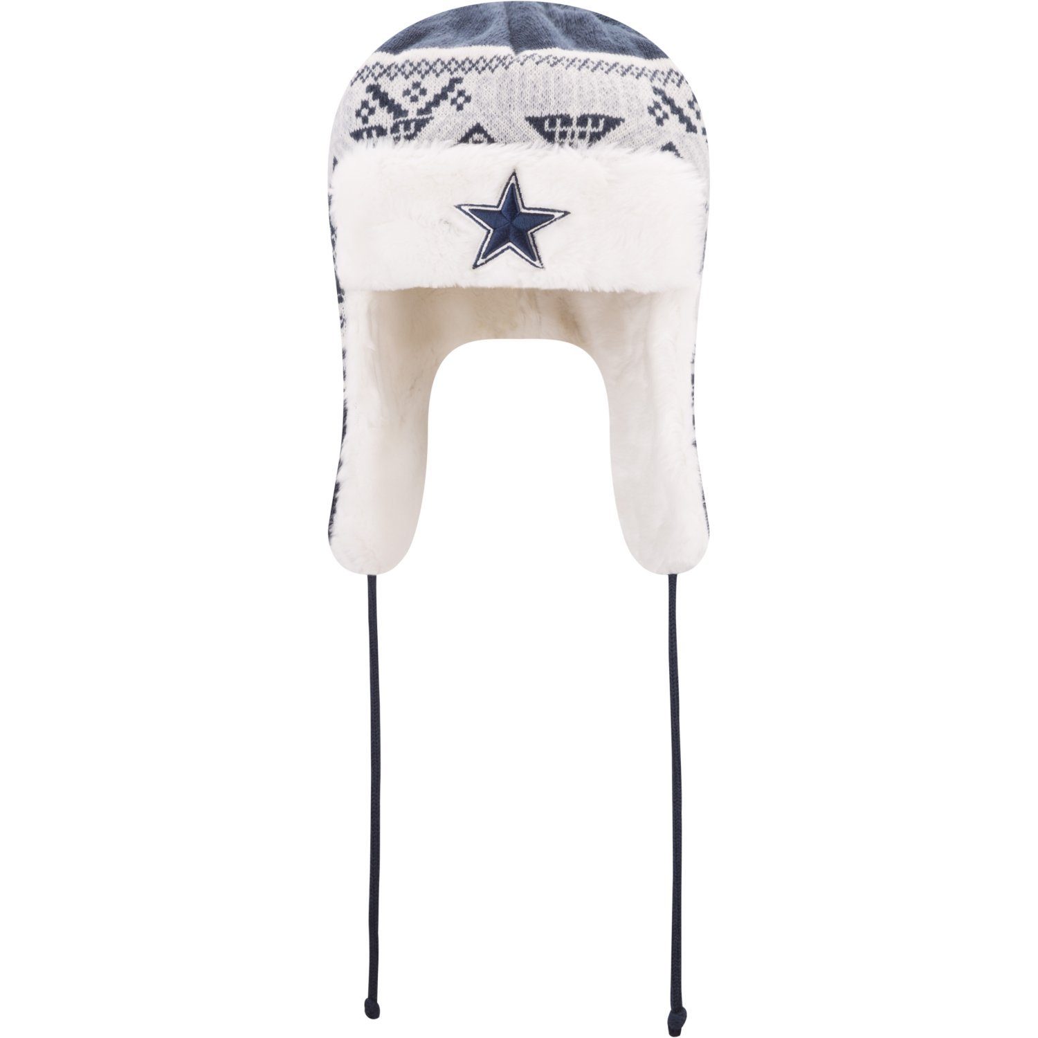 Cowboys TRAPPER mit NFL Dallas Team Kunstpelz Fleecemütze New FESTIVE Era