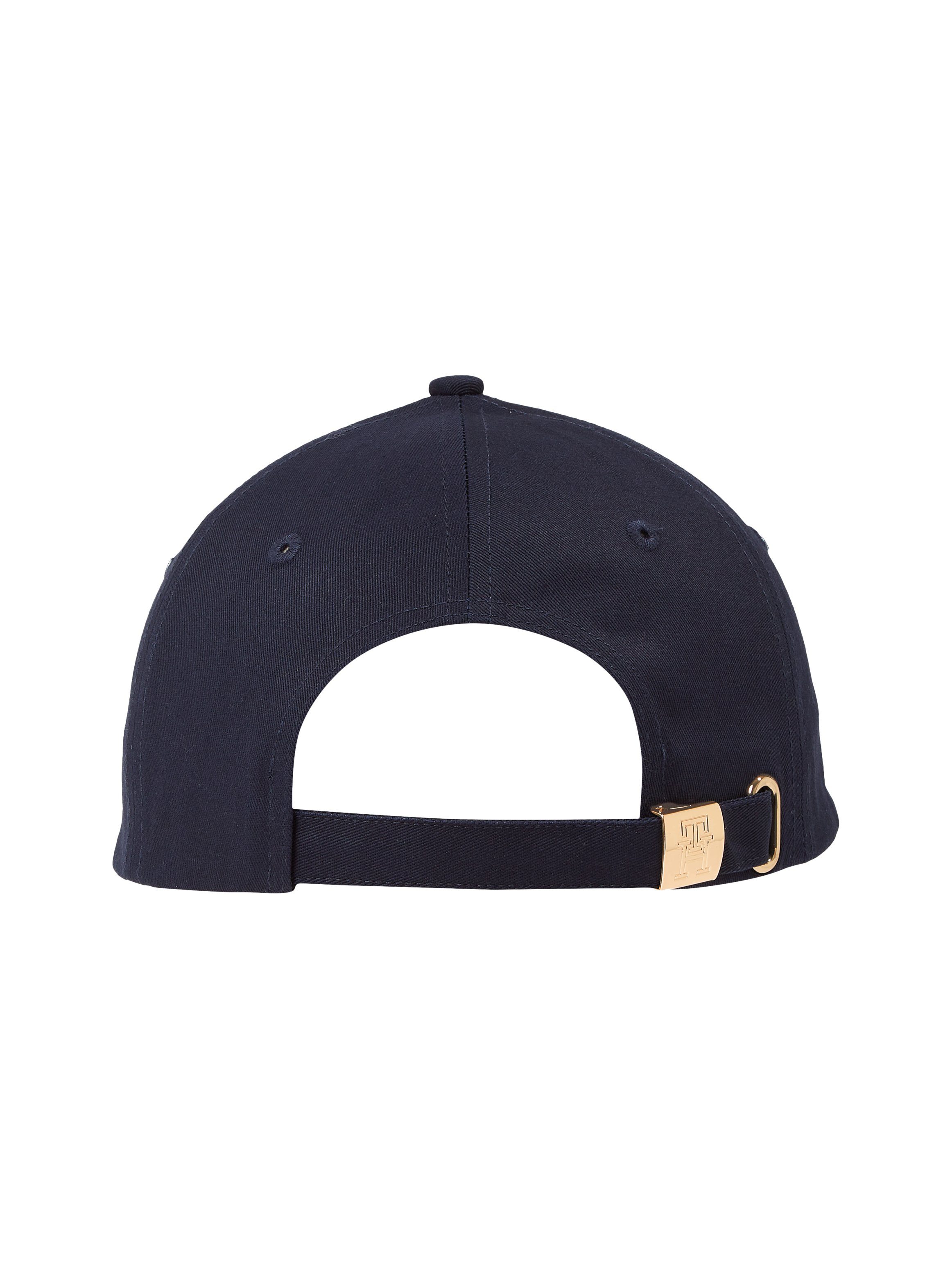 Logo-Pin goldfarbenen ESSENTIAL Hilfiger Blue Baseball Space Cap CAP Tommy CHIC mit