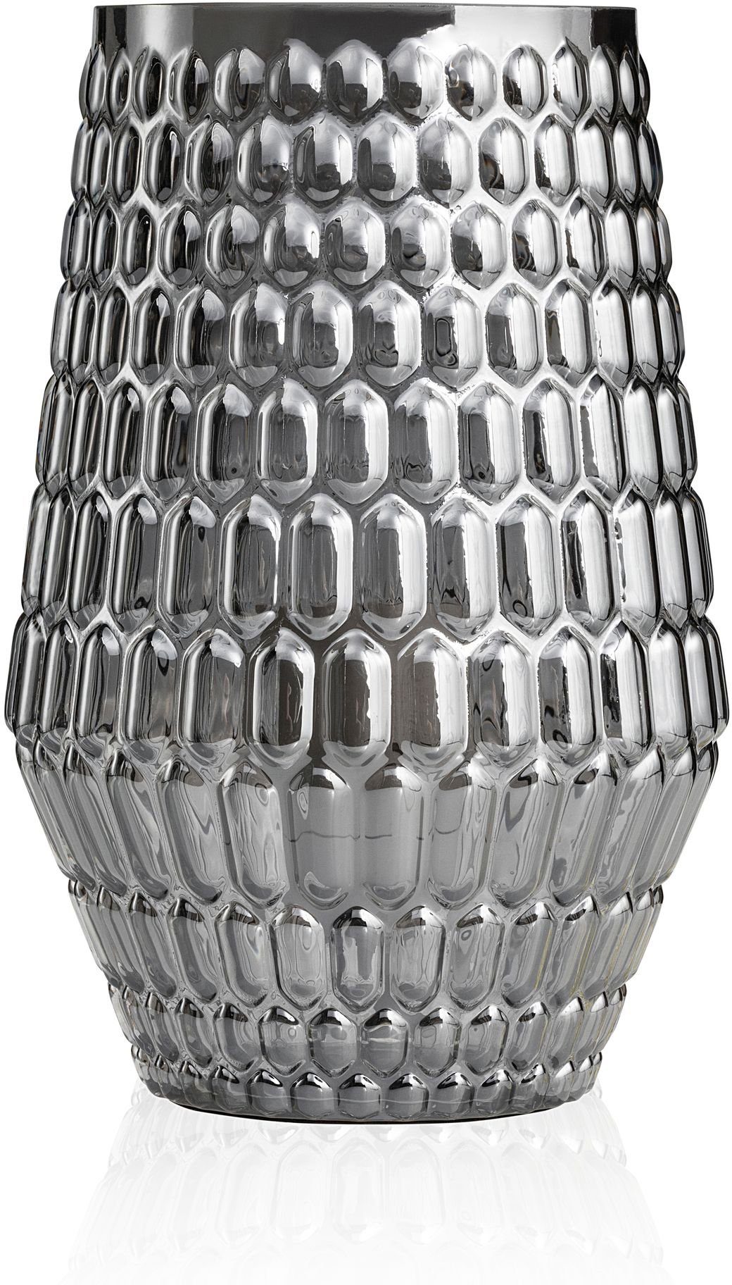 Tischleuchte Leuchtmittel Grau/Glas Pauleen E14, Crystal wechselbar, Warmweiß, LED dimmbar, Sparkle, 3step