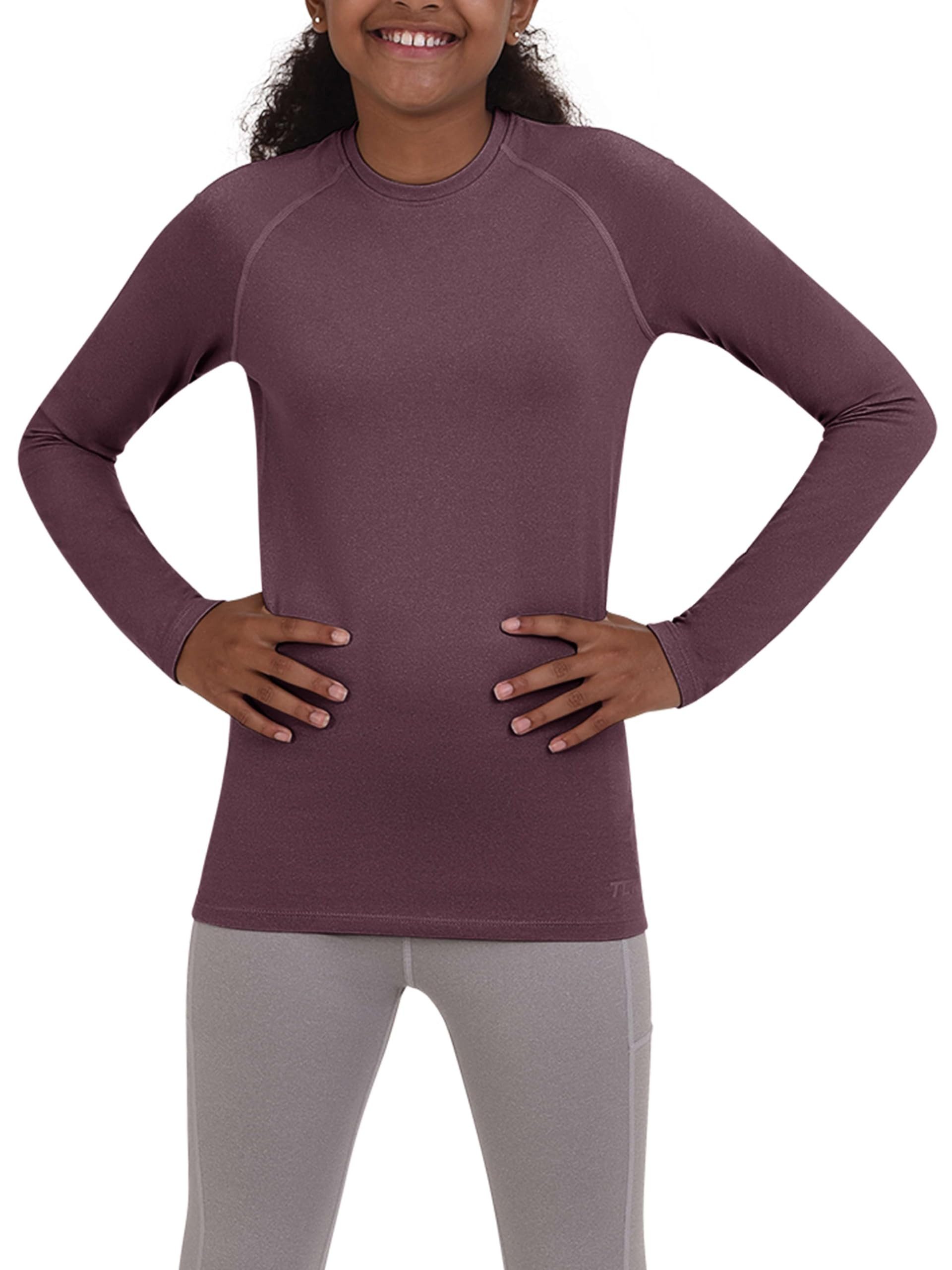 TCA Funktionsshirt TCA Mädchen SuperThermal Trainingsoberteil - Lila, 8-10 Jahre (1-tlg)