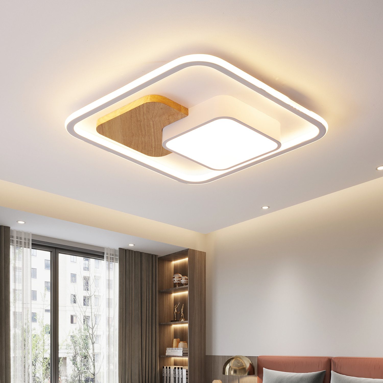 style home LED Deckenleuchte Deckenlampe, dimmbar mit Fernbedienung, 93W, Q günstig online kaufen