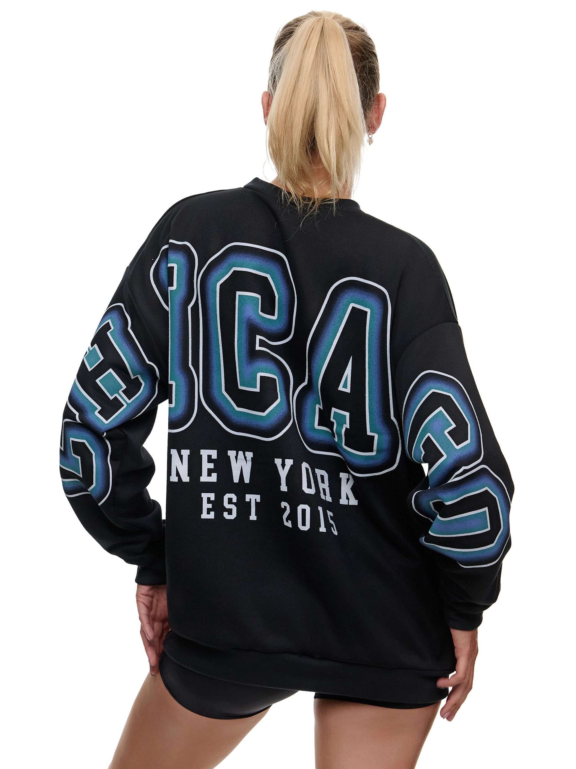 Worldclassca Sweatshirt Worldclassca Oversized Sweatshirt CHICAGO günstig online kaufen