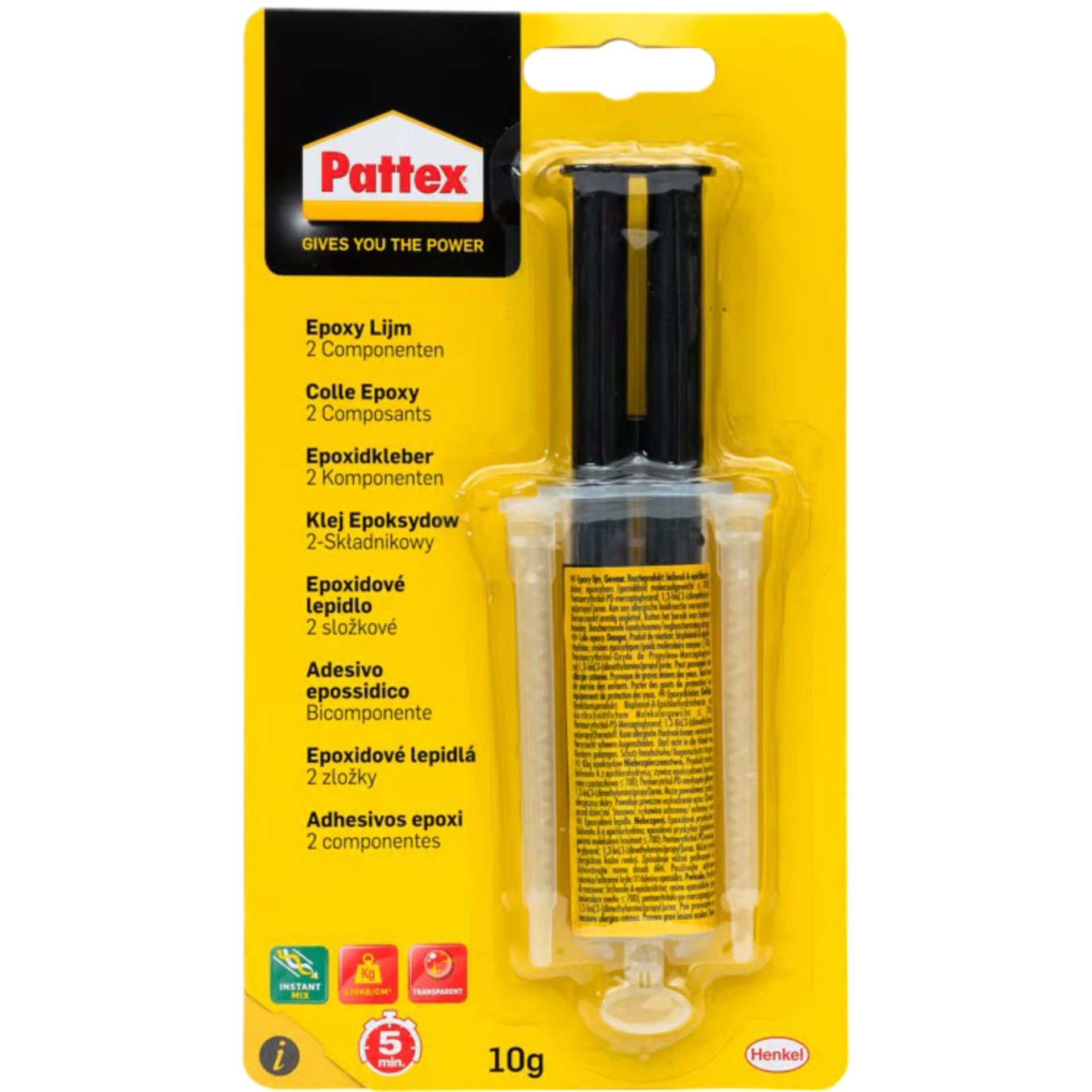 Pattex 2-Komponentenkleber Pattex Epoxidkleber 2K 2 Komponenten Kleber Epoxid Kleber Epoxidharz