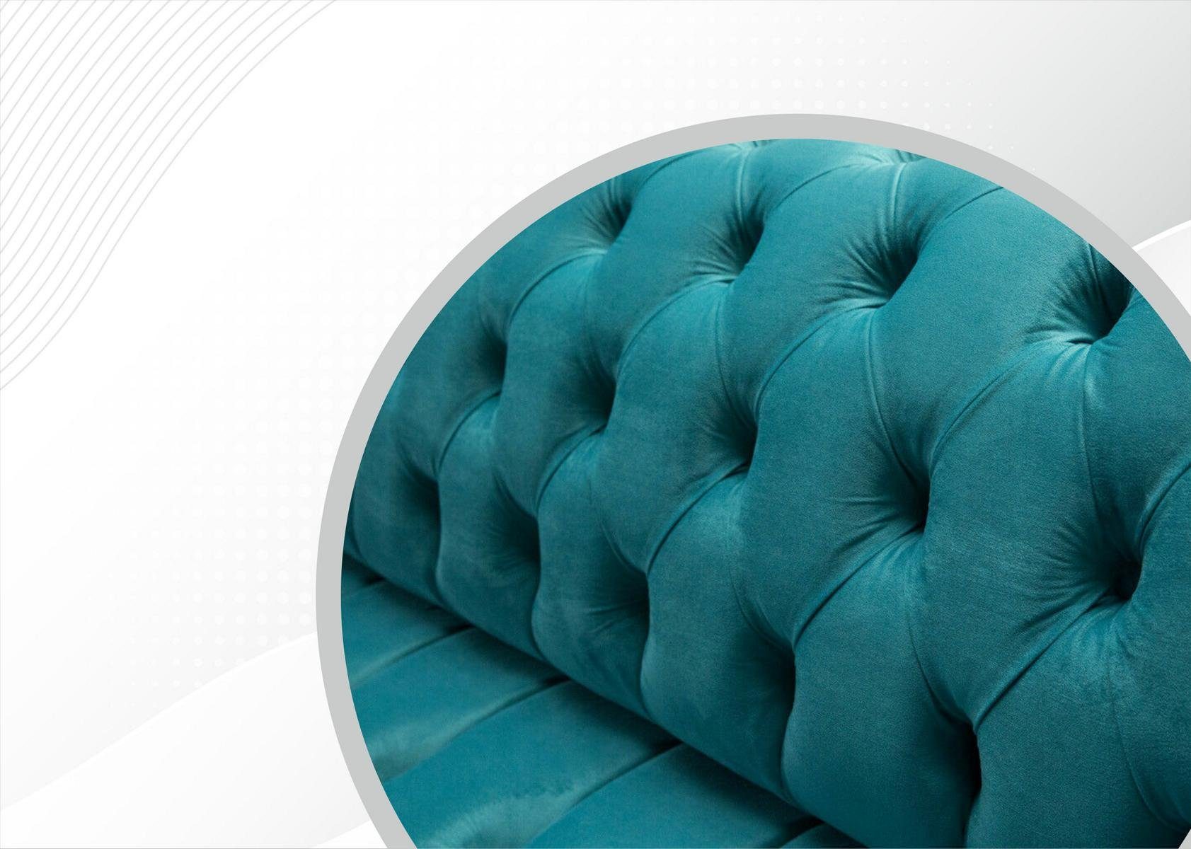 Sofa JVmoebel 4 cm Sofa Chesterfield-Sofa, 265 Chesterfield Couch Sitzer Design