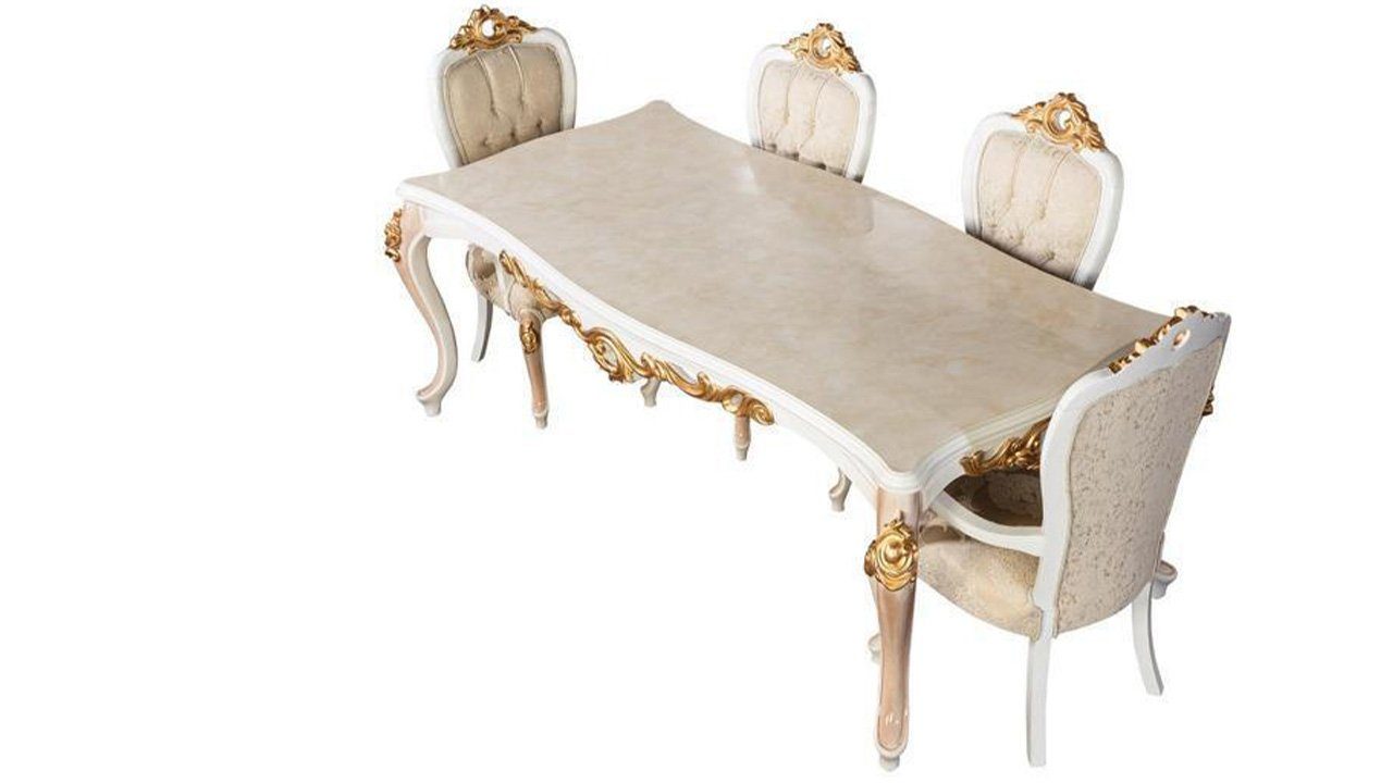 Holz Stuhl Tische Set JVmoebel Tisch Esstisch Europe XL Stühle Luxus Made Design, Esszimmer In Essgruppe