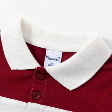 suebidou Poloshirt Langarmshirt Polo langarm für Jungen gestreift