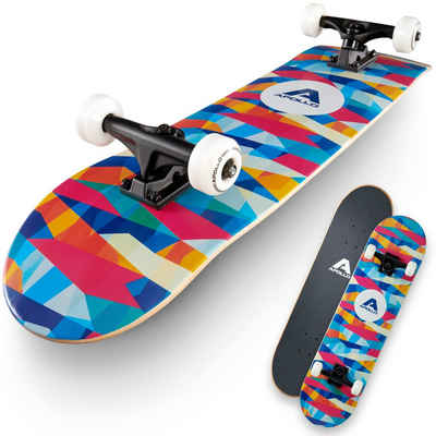 Apollo Skateboard »Skateboard Kinder und Erwachsene Mosaik Board«, Kinder Skateboard ab 6 Jahre