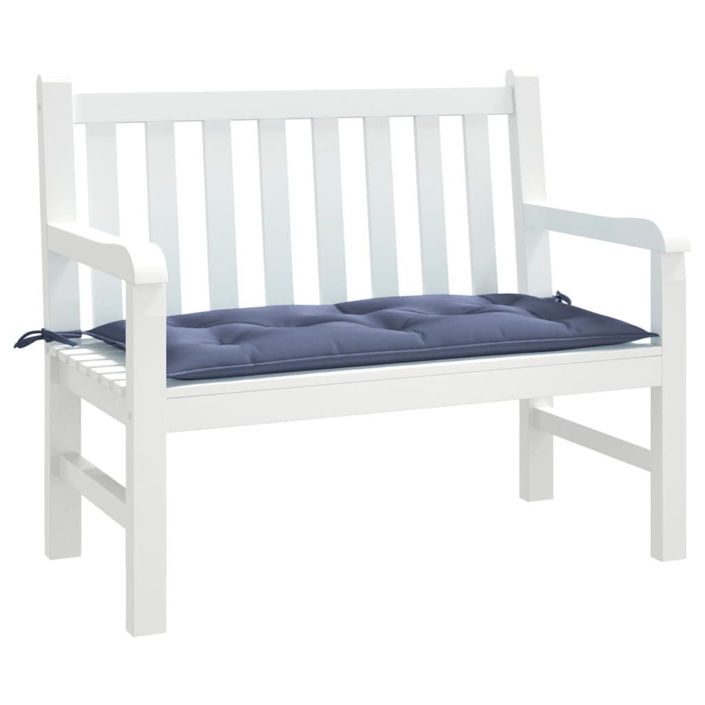 vidaXL Sitzauflage Gartenbank-Auflage Marineblau 110x50x7 cm günstig online kaufen