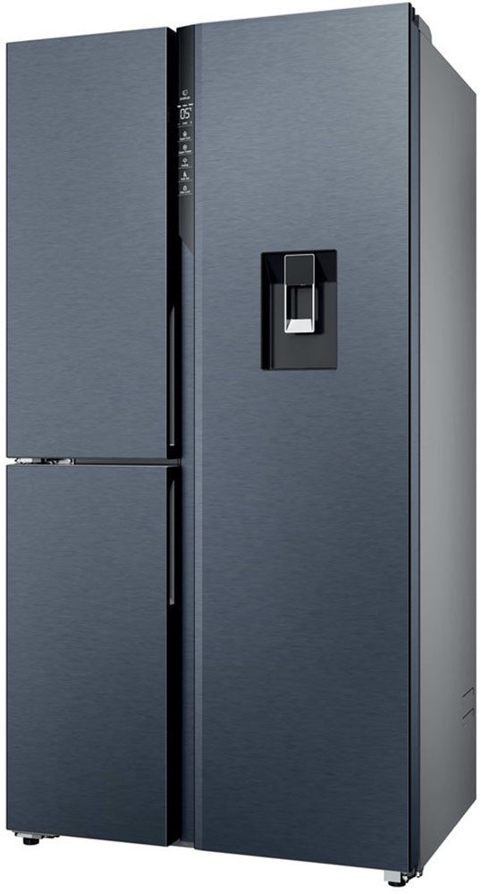Haier Multi Door SBS 3D HSPR79F18DWMB, 177,5 cm hoch, 90,5 cm breit, Humidity Zone: Obst, Gemüse und Salat 2x länger frisch halten