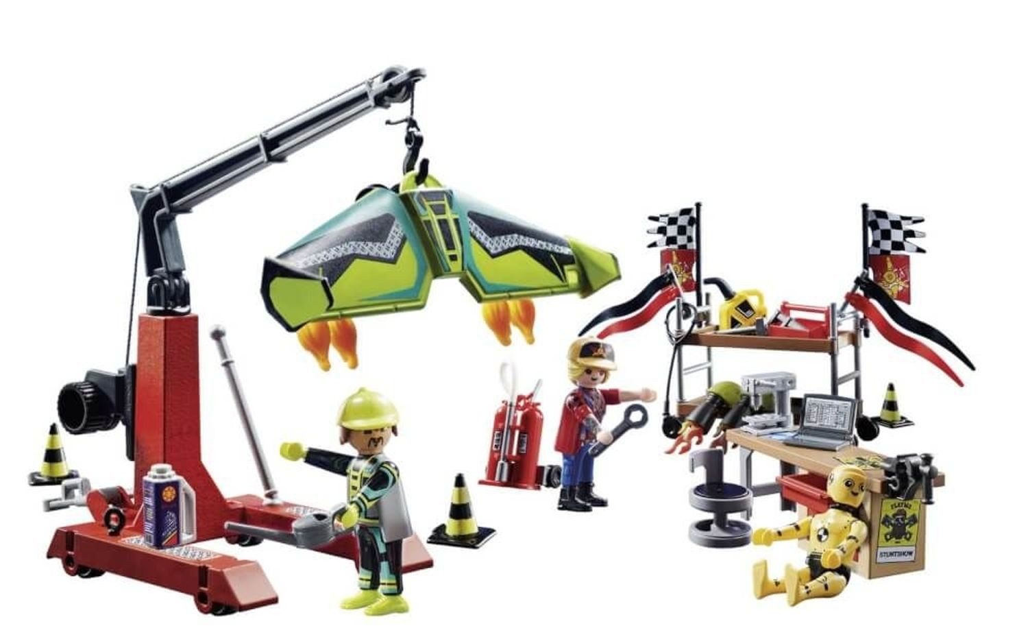 Playmobil® Stuntshow Servicestation Konstruktions-Spielset, (Servicestation), Made in Europe