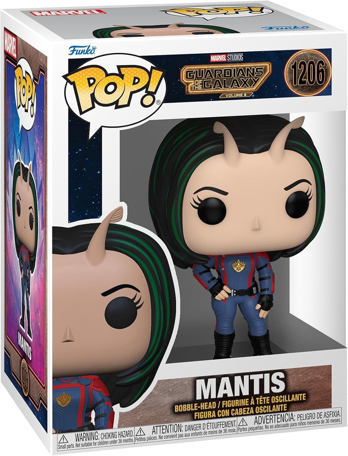 Funko Actionfigur Guardians of the Galaxy Vol. 3 POP! Vinyl Figur Mantis 9 cm, (1-tlg), detailreiche Figur aus Vinyl