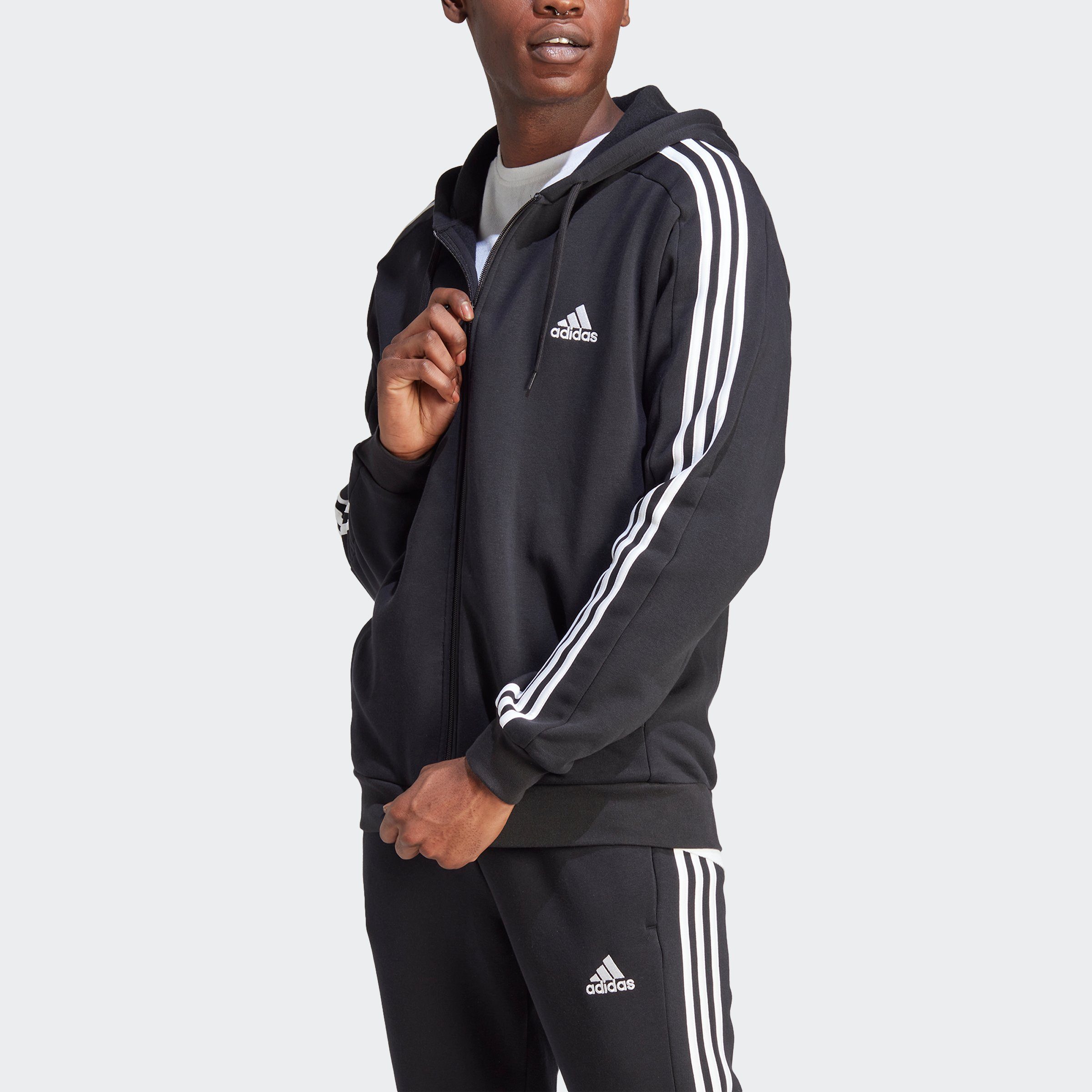 adidas Sportswear Kapuzensweatjacke M 3S FL FZ HD (1-tlg) Black