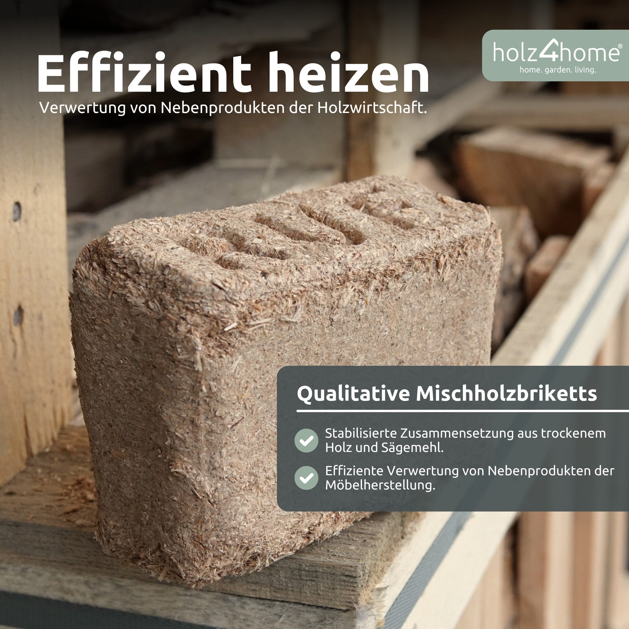 holz4home® Holzbriketts RUF Briketts Mischholz Kaminbriketts Gepresst Ofenb günstig online kaufen