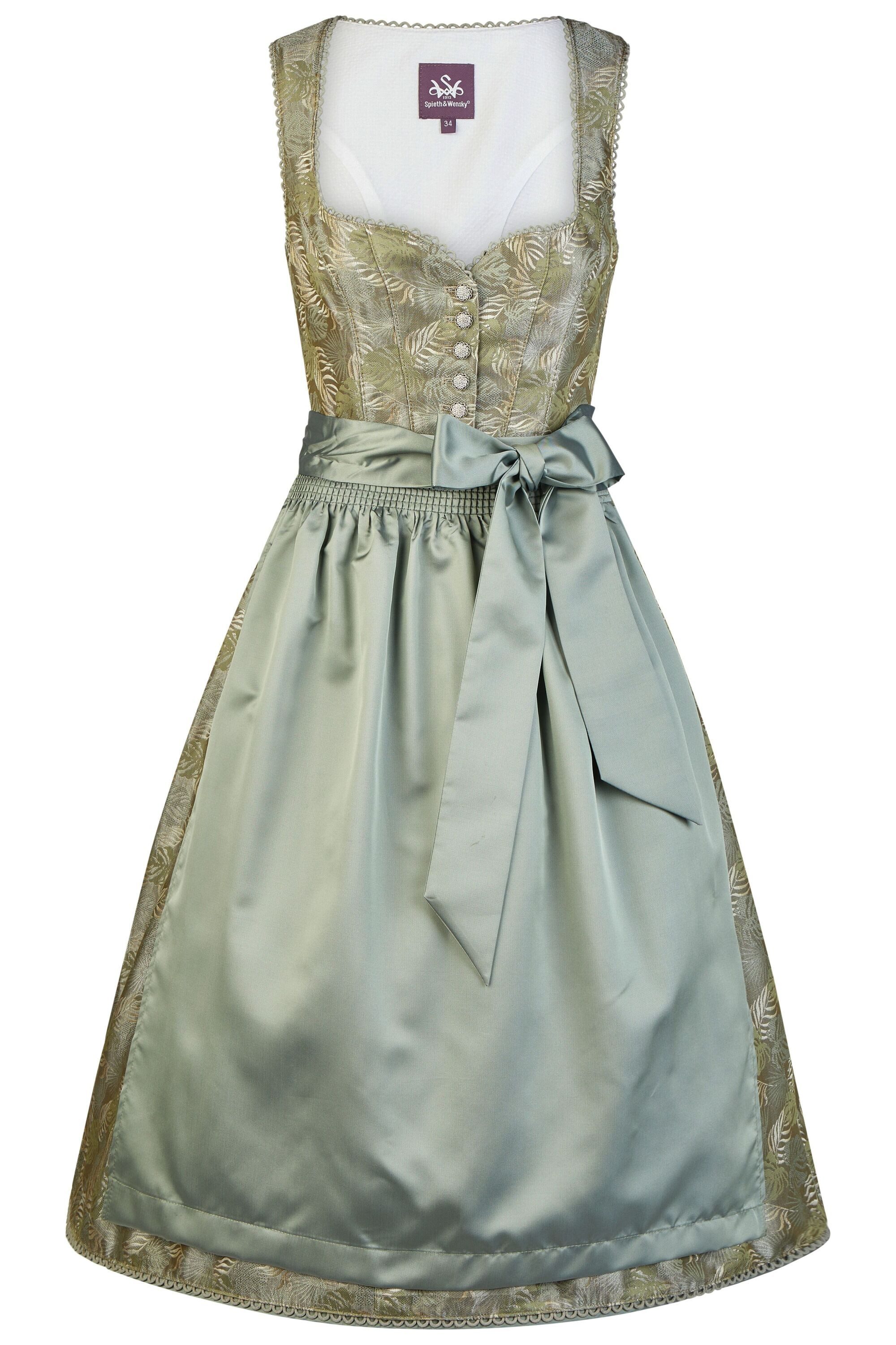 Spieth & Wensky Dirndl Henna mit Herzchen-Ausschnitt