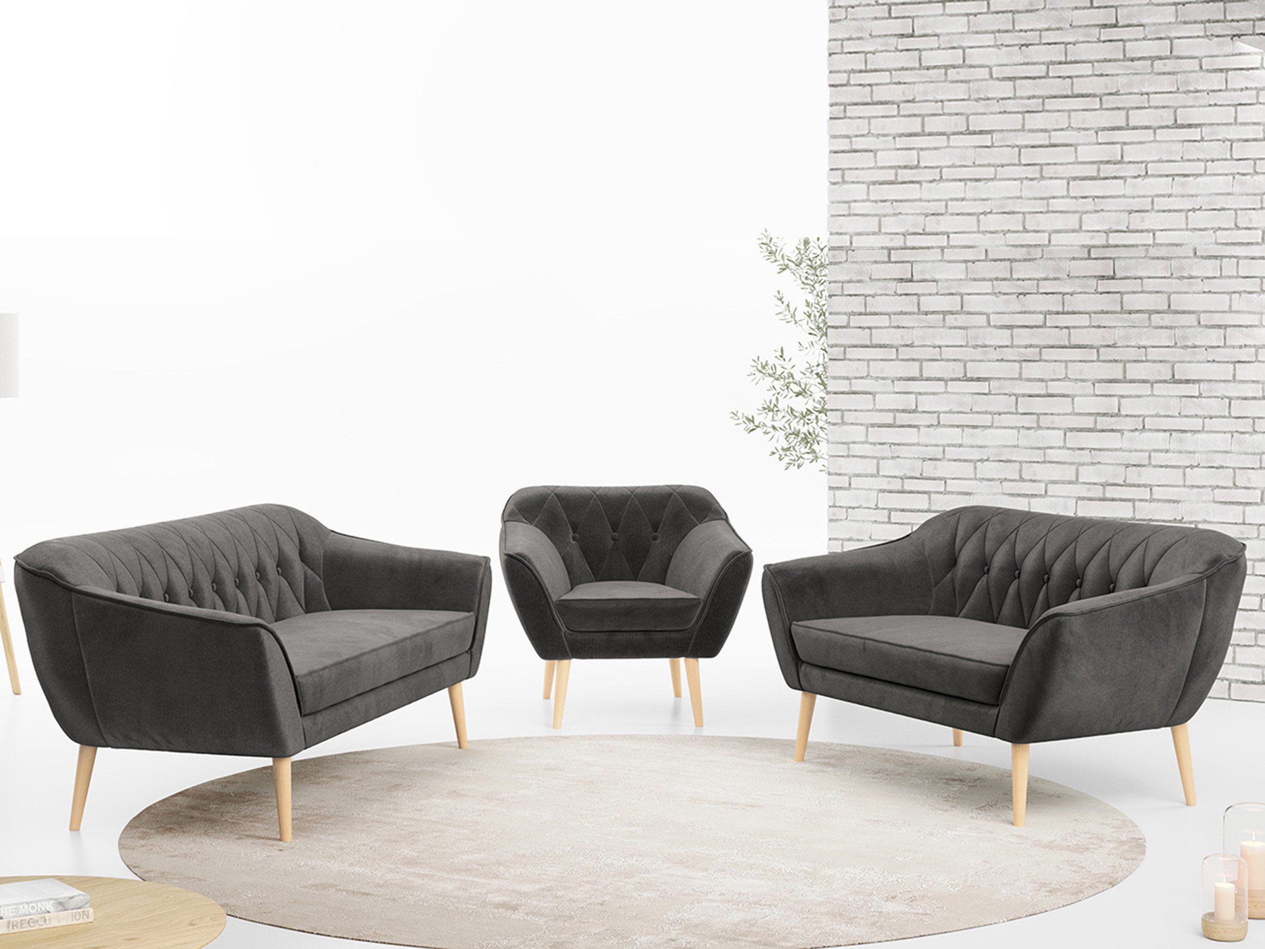 MKS MÖBEL Sofa PIRS 3 2 günstig online kaufen