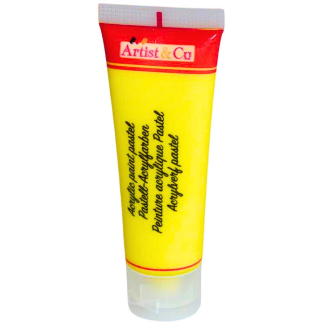 Artist & Co Acrylfarbe Acrylfarben Set 75 ml Pastell Künstlerfarbe Malfarbe Bastelfarbe, Pastellfarben