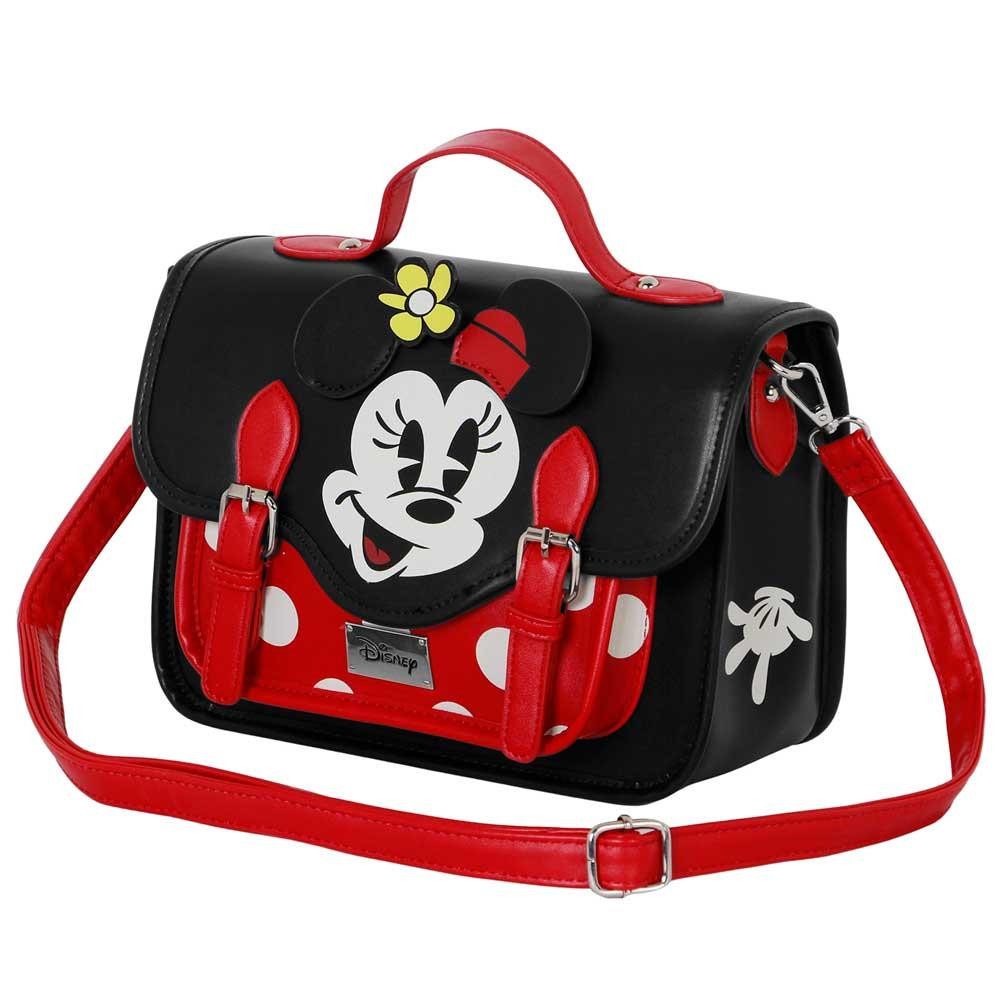 Karactermania Schultertasche Disney Minnie Maus kleiner Rucksack Tasche Umhängetasche Handtasche, 3 in 1 Funktion