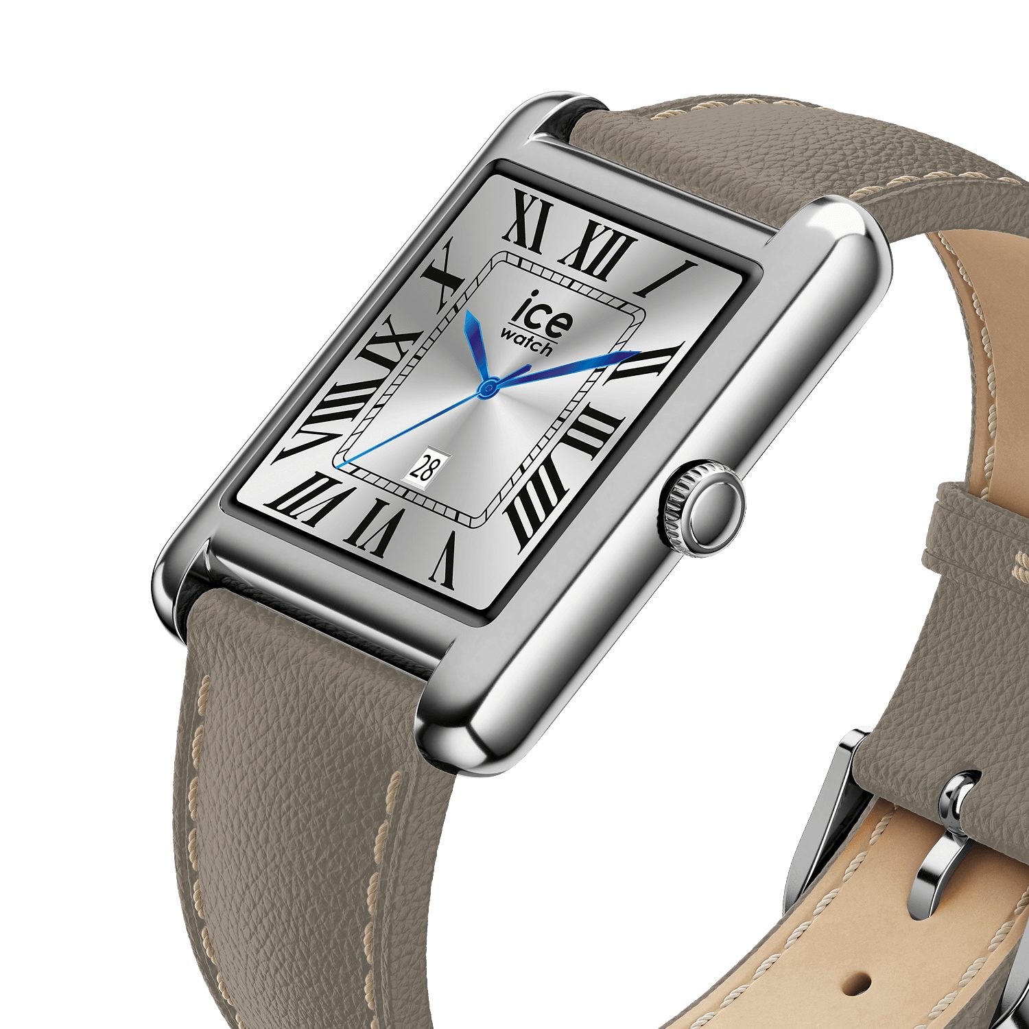 ice-watch ICE smart TKS 2.0 Smartwatch, Armbanduhr, Damenuhr, Bluetooth, digital, Spiele, Lederarmband