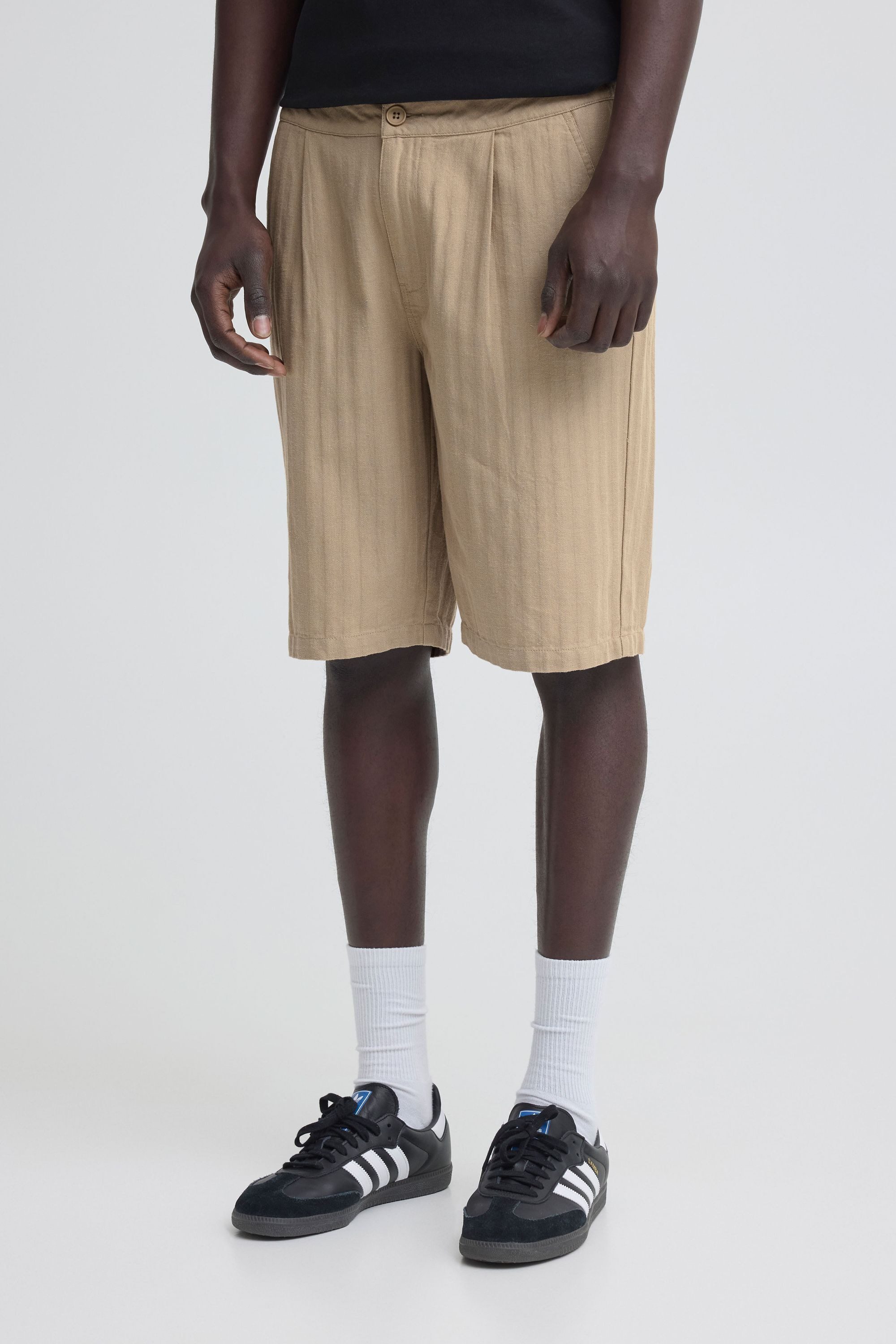 Blend Chinoshorts BHMorgan Linen Mix Pleated Modische Shorts mit Bundfalten
