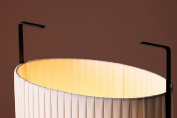BOURGH Nachttischlampe RENNES Tischlampe - Lampe aus Leinenschirm und in modernem Design