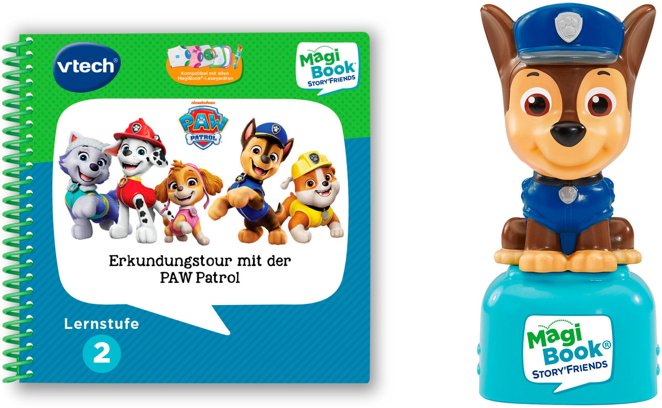 Vtech® Buch MagiBook Lernstufe 2 - PAW Patrol, inkl. Story'Friend Lernfigur