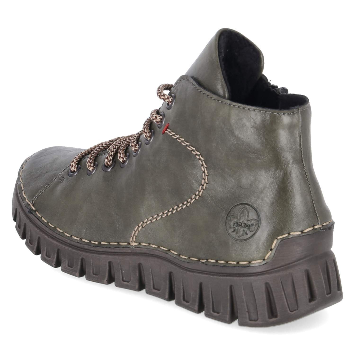 Rieker Rieker 57501-54 Damen Synthetik green Schnürstiefel