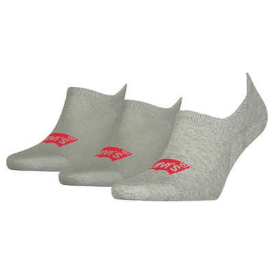 Levi's® Sneakersocken Unisex Sneaker-Socken, 3er Pack - FOOTIE HIGH RISE