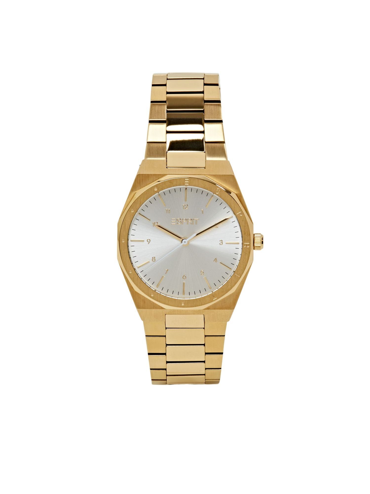 Esprit Chronograph Goldfarbene Armbanduhr aus Edelstahl