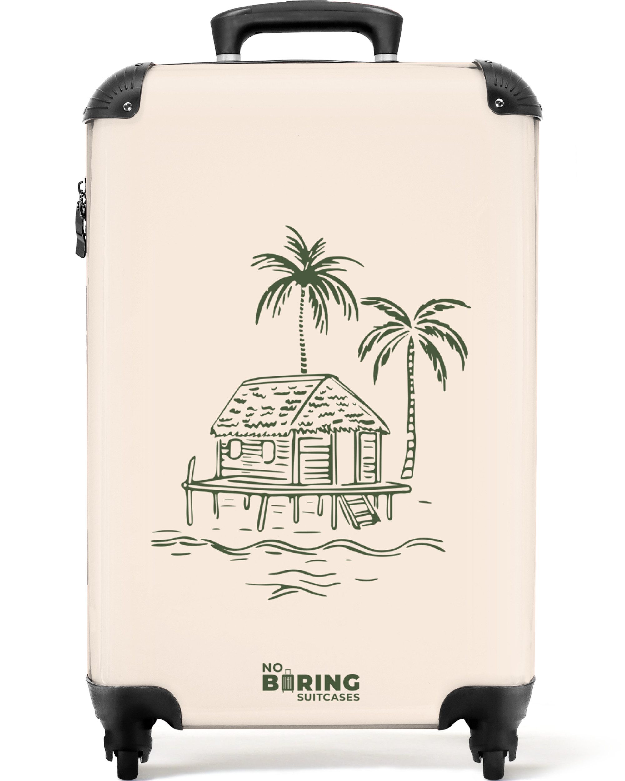 NoBoringSuitcases.com© Hartschalen-Trolley Strandhaus in Beige und günstig online kaufen