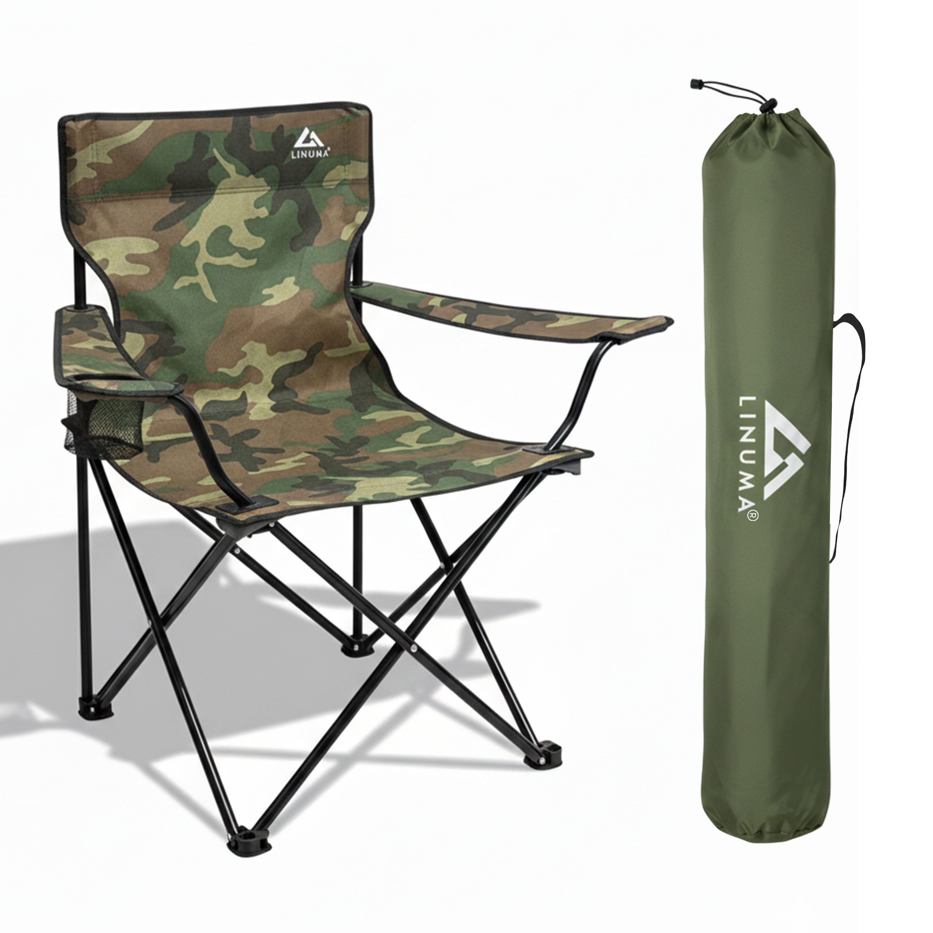 LINUMA Campingstuhl faltbar mit extra großem günstig online kaufen