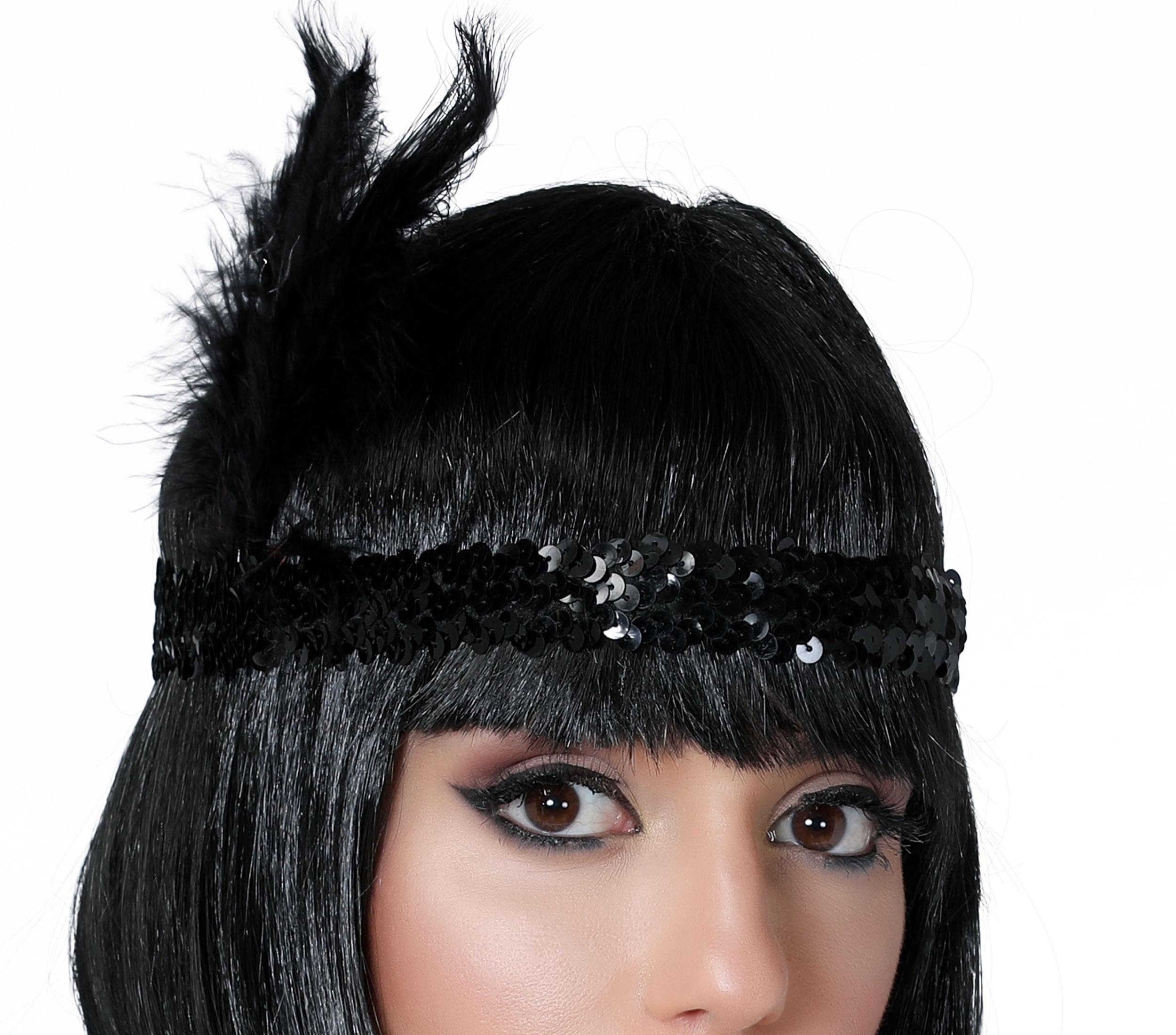 Fiestas Guirca Kostüm, Charleston Flapper Stirnband Vintage 20s Stil Glanz günstig online kaufen