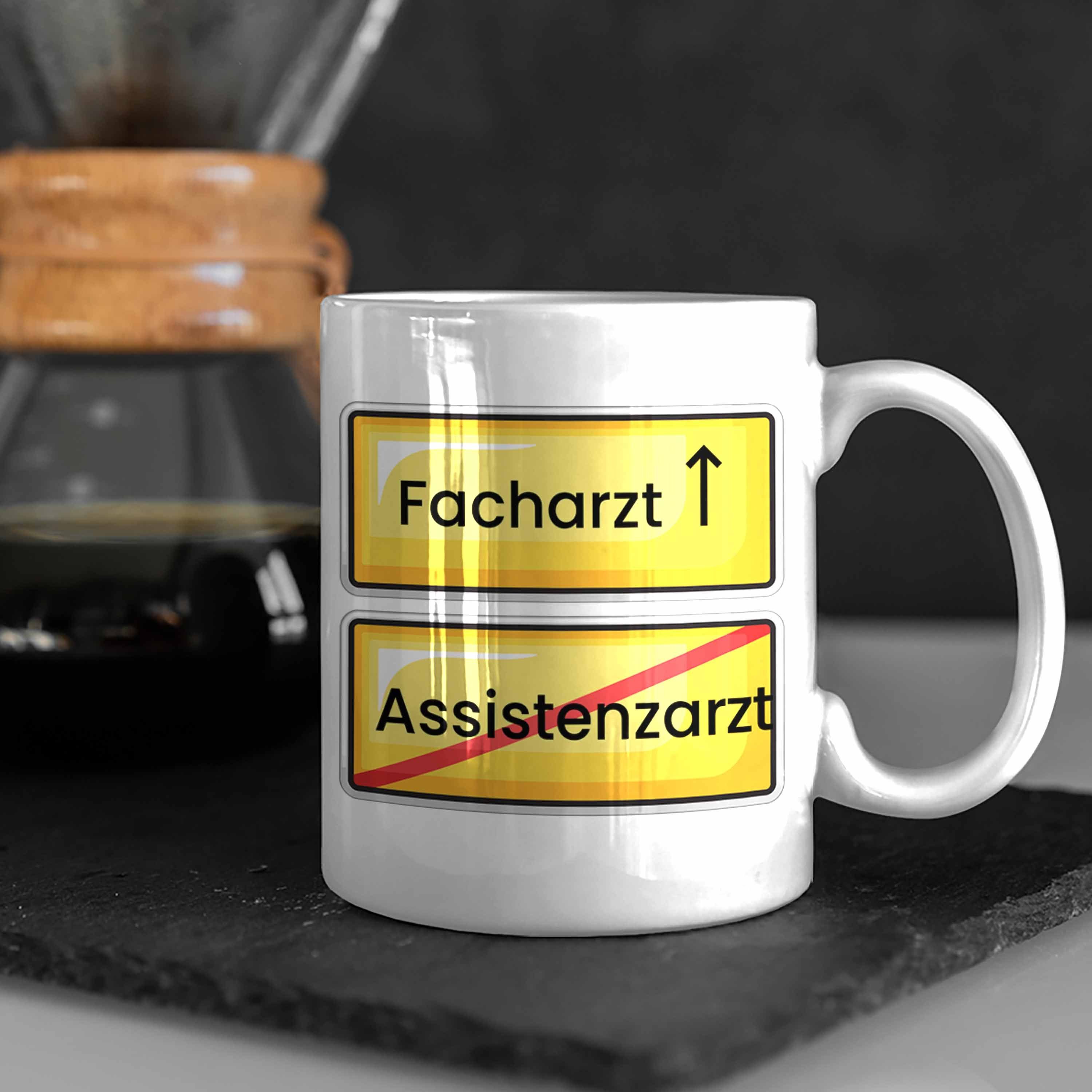 Weiss Endlich Assistenzarzt Tasse Prüfung Bestanden Facharzt Geschenk Tasse Kaffee Trendation