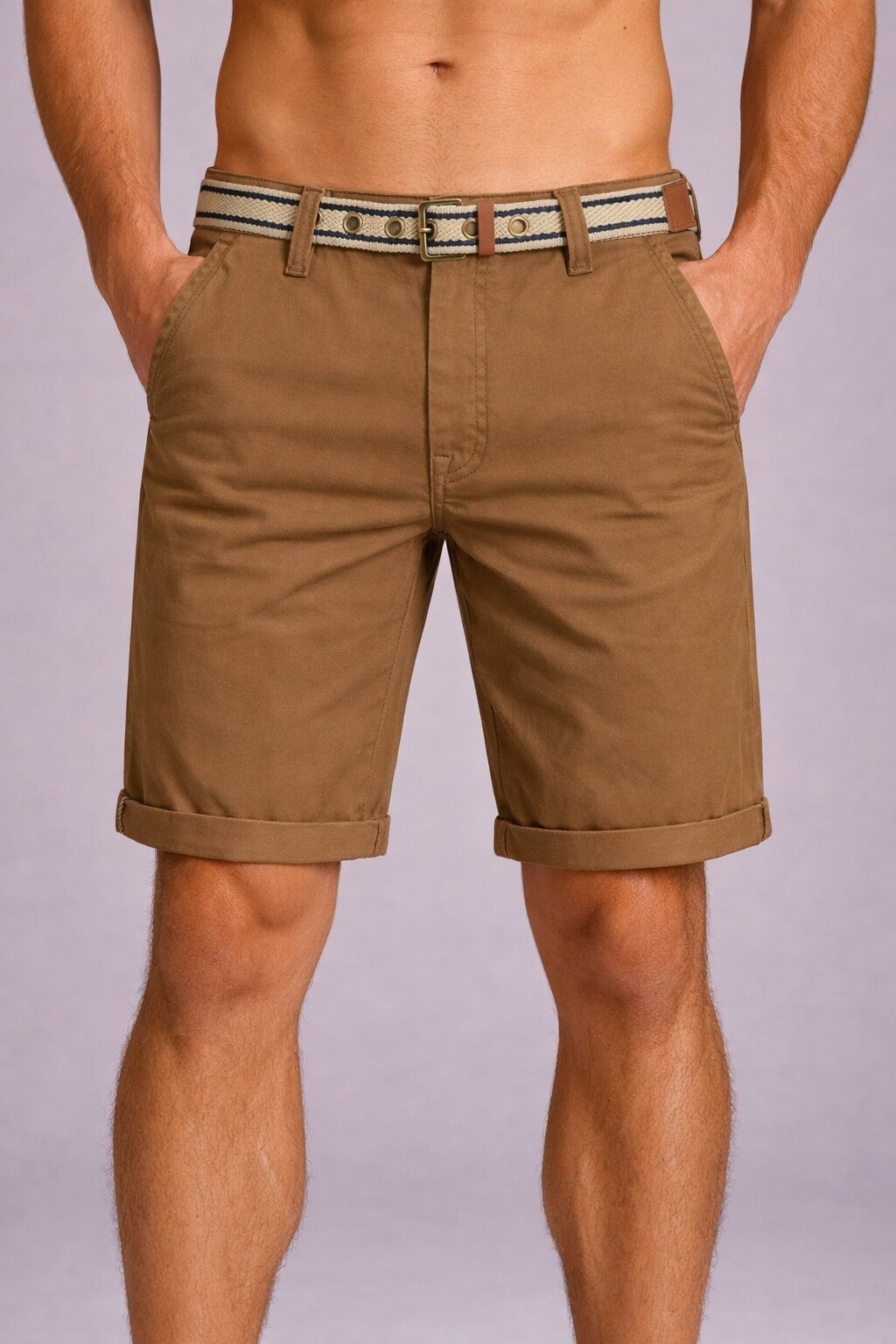 SUBLEVEL Shorts Herren Chino Shorts Jeans Flex Dehnbar Frühling Sommer Dehnbar Stretch Baumwolle