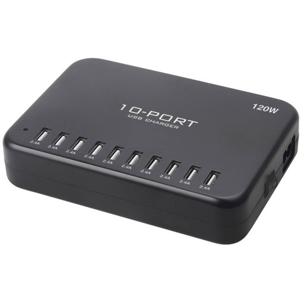 LVSUN USB-Ladestation Smart 10-Port LS-10U24F-AE USB-Ladegerät