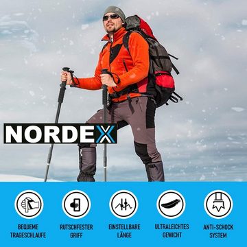 MAVURA Wanderstöcke NORDEX Wanderstock Set Aluminium Nordic Walking Stöcke, Teleskop ultraleicht Trekking Stöcke [2 Stück]