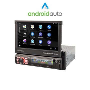 TAFFIO 1 DIN Universal 7" Touchscreen Android Autoradio CarPlay AndroidAuto Einbau-Navigationsgerät