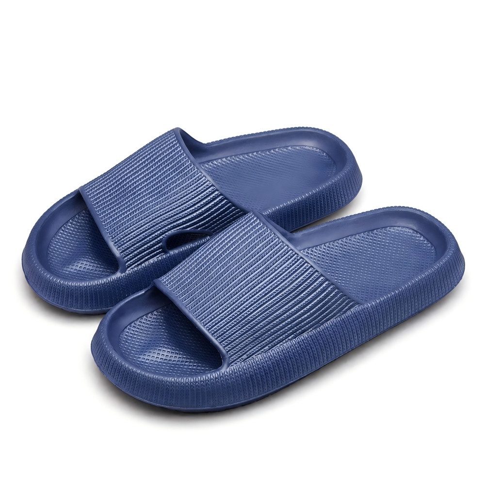 HUSK'SWARE Unisex Badeschlappen Damen Herren Badepantolette (Unisex Badeschlappen - Rutschfest & leicht fur Sommer und Bad) Rutschfeste Sohle Bequemes FuBbett Vielseitig einsetzbar