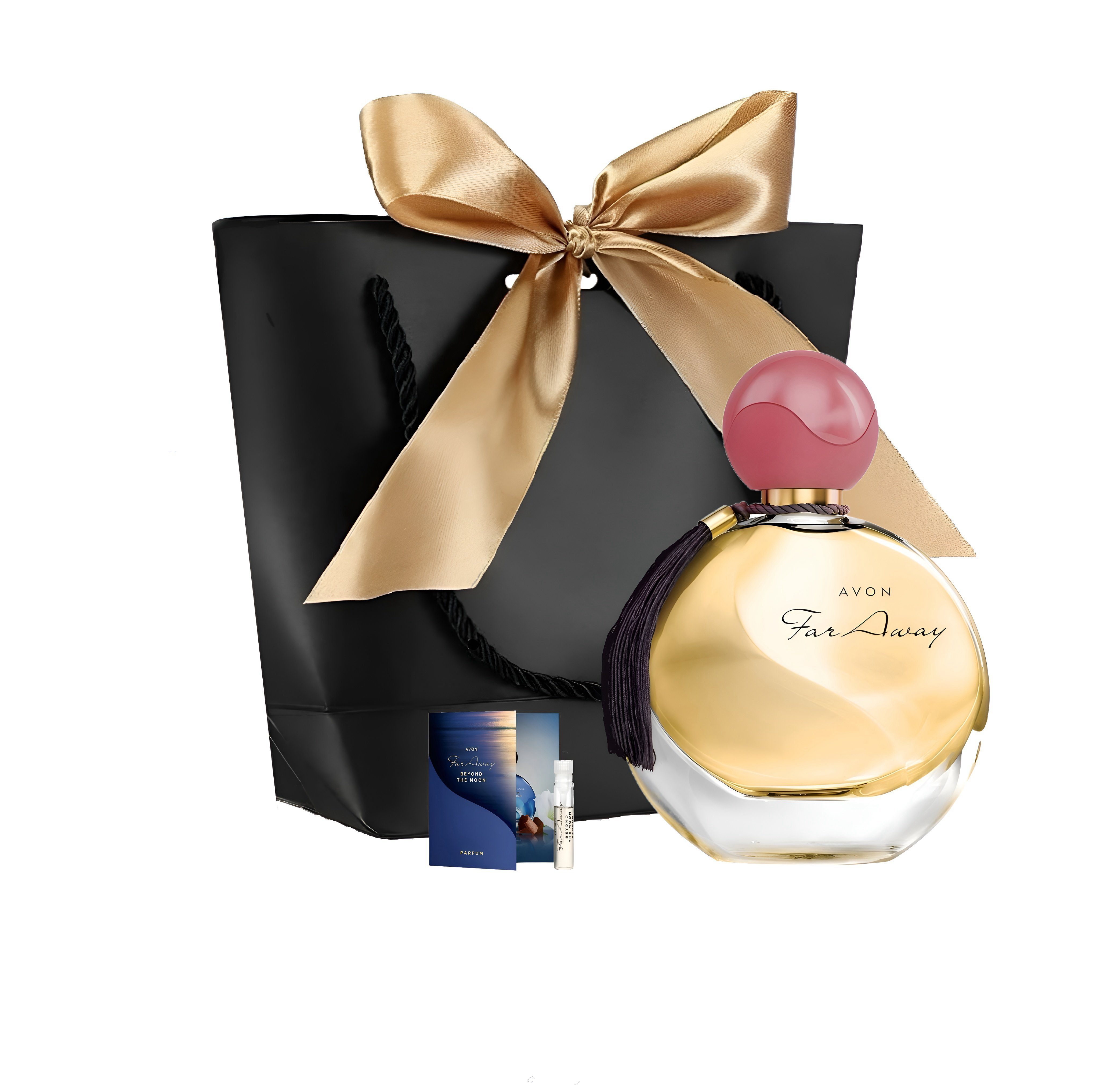 Eau de Parfum FAR AWAY Spray Taschenspray Deoroller Geschenktasche Set