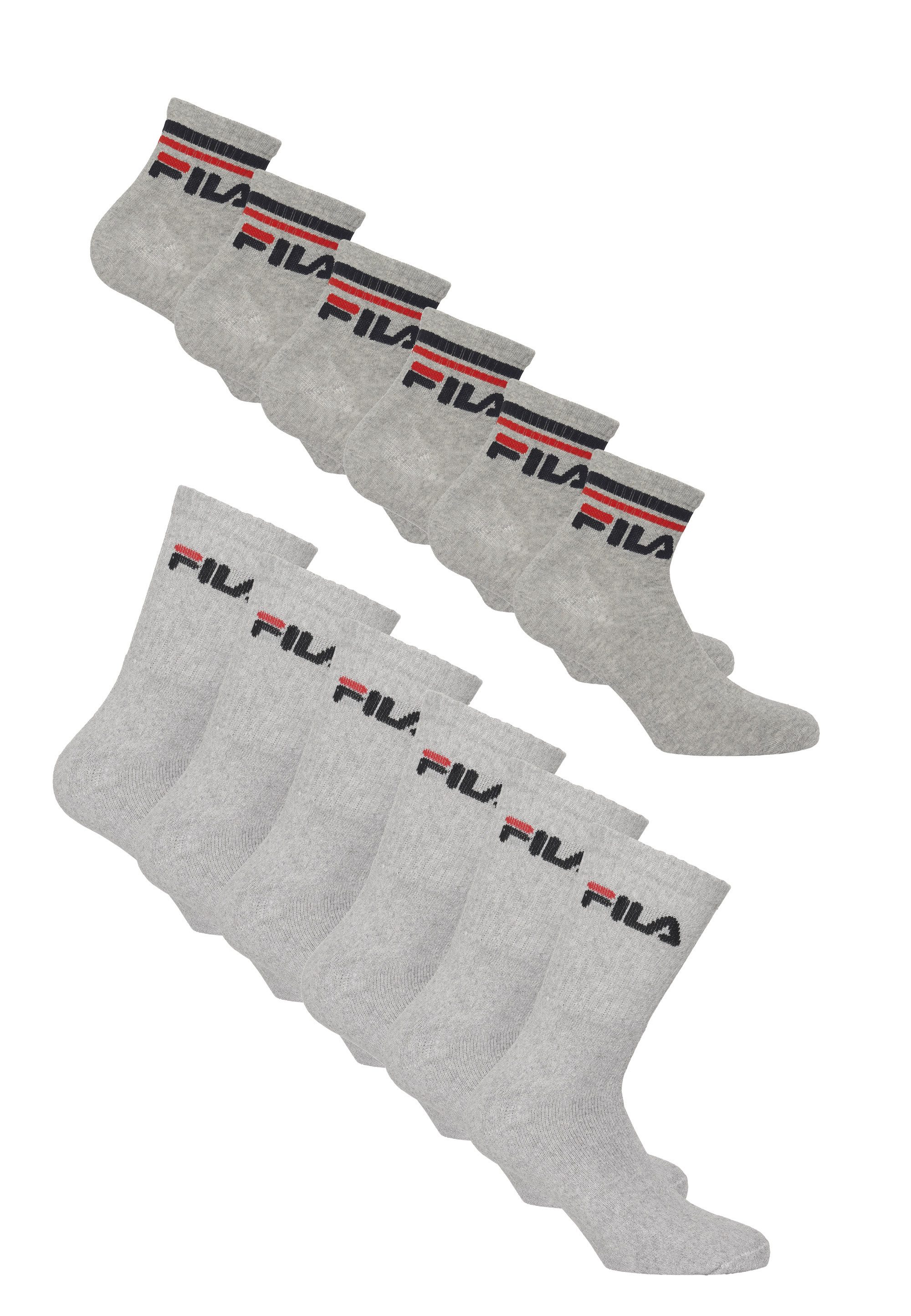 Fila Socken (12-Paar) 12er-Pack mit atmungsaktiver Qualität